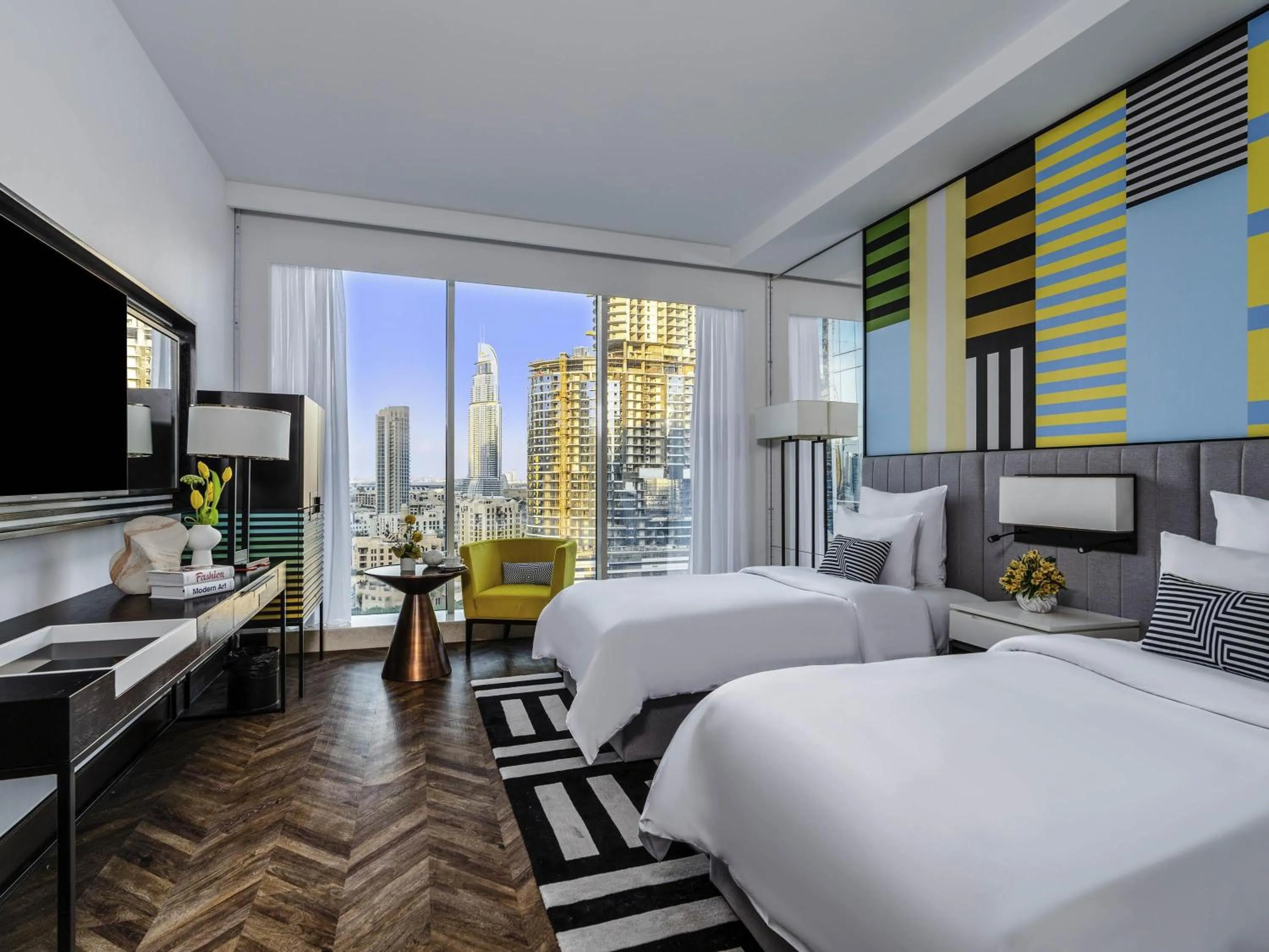 Bedroom, Bed in Pullman Dubai Downtown
