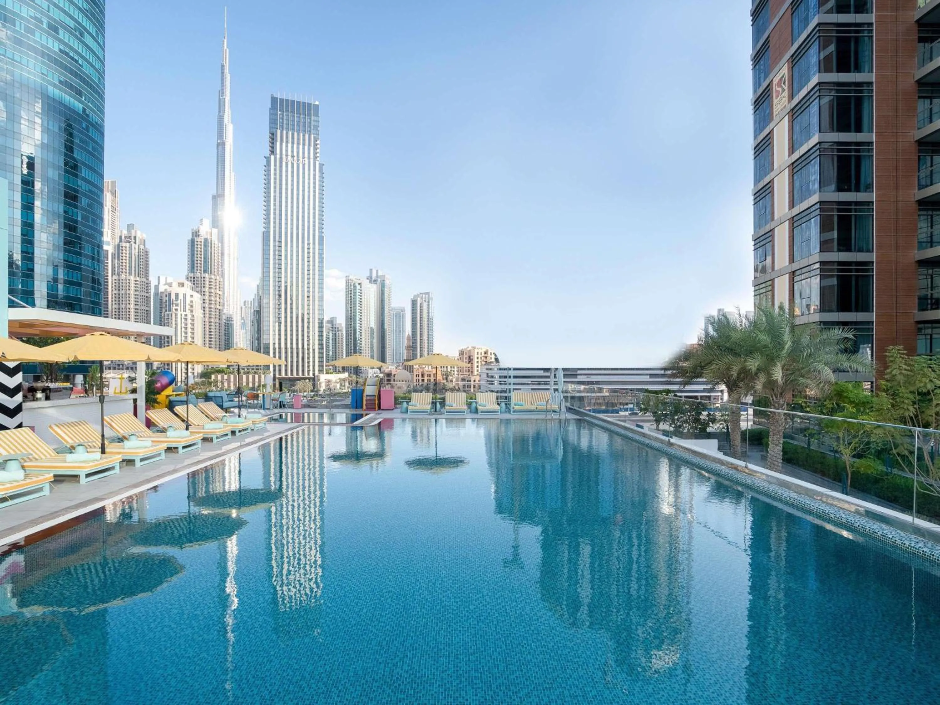 Pool view in Pullman Dubai Downtown