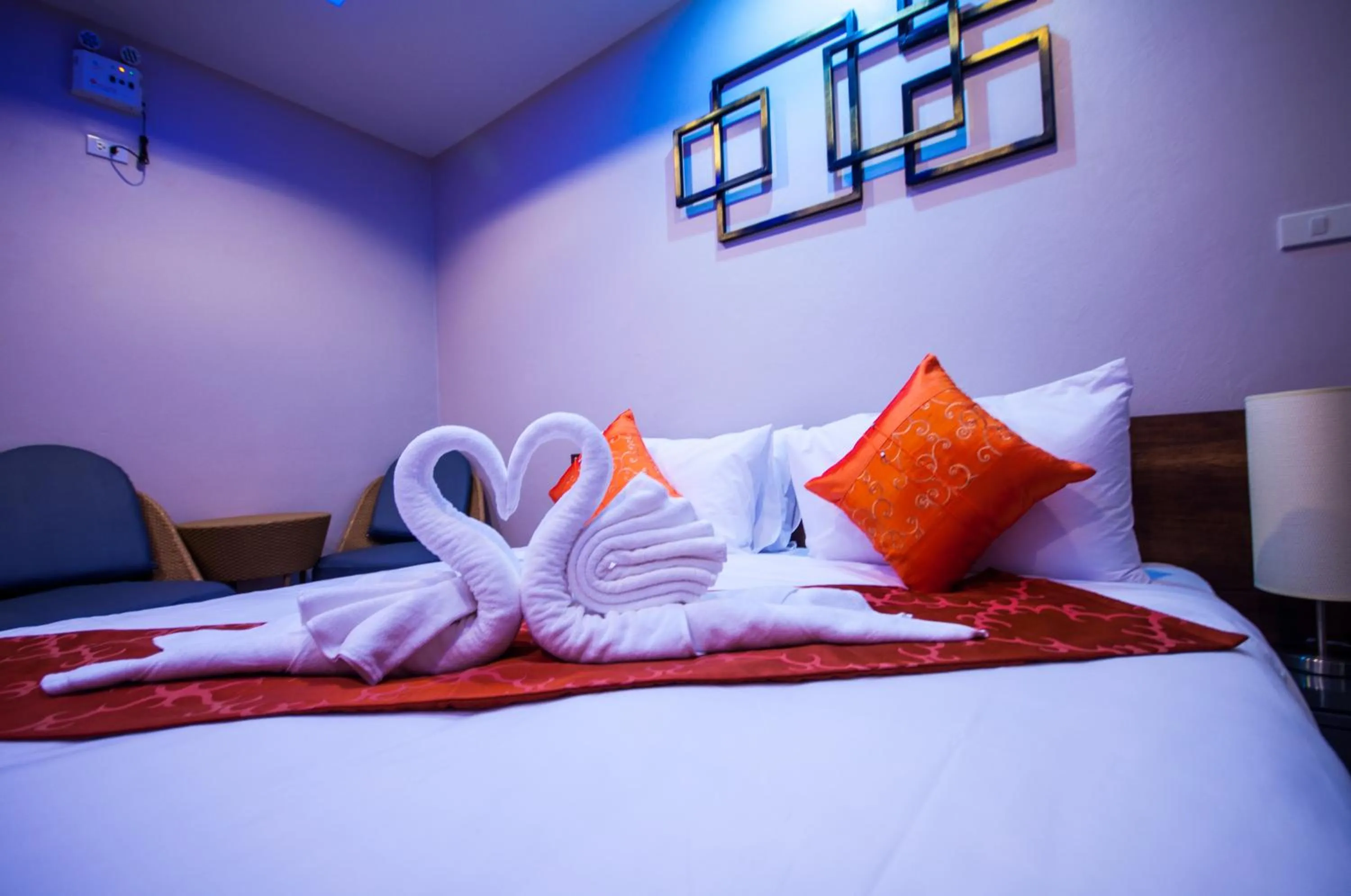 Decorative detail, Bed in Chomphu Resort