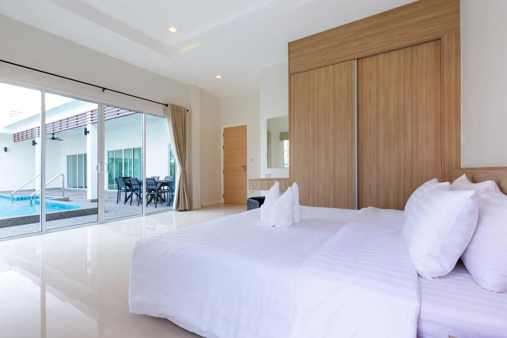 Bedroom, Bed in Sivana Gardens Villas Hua-Hin