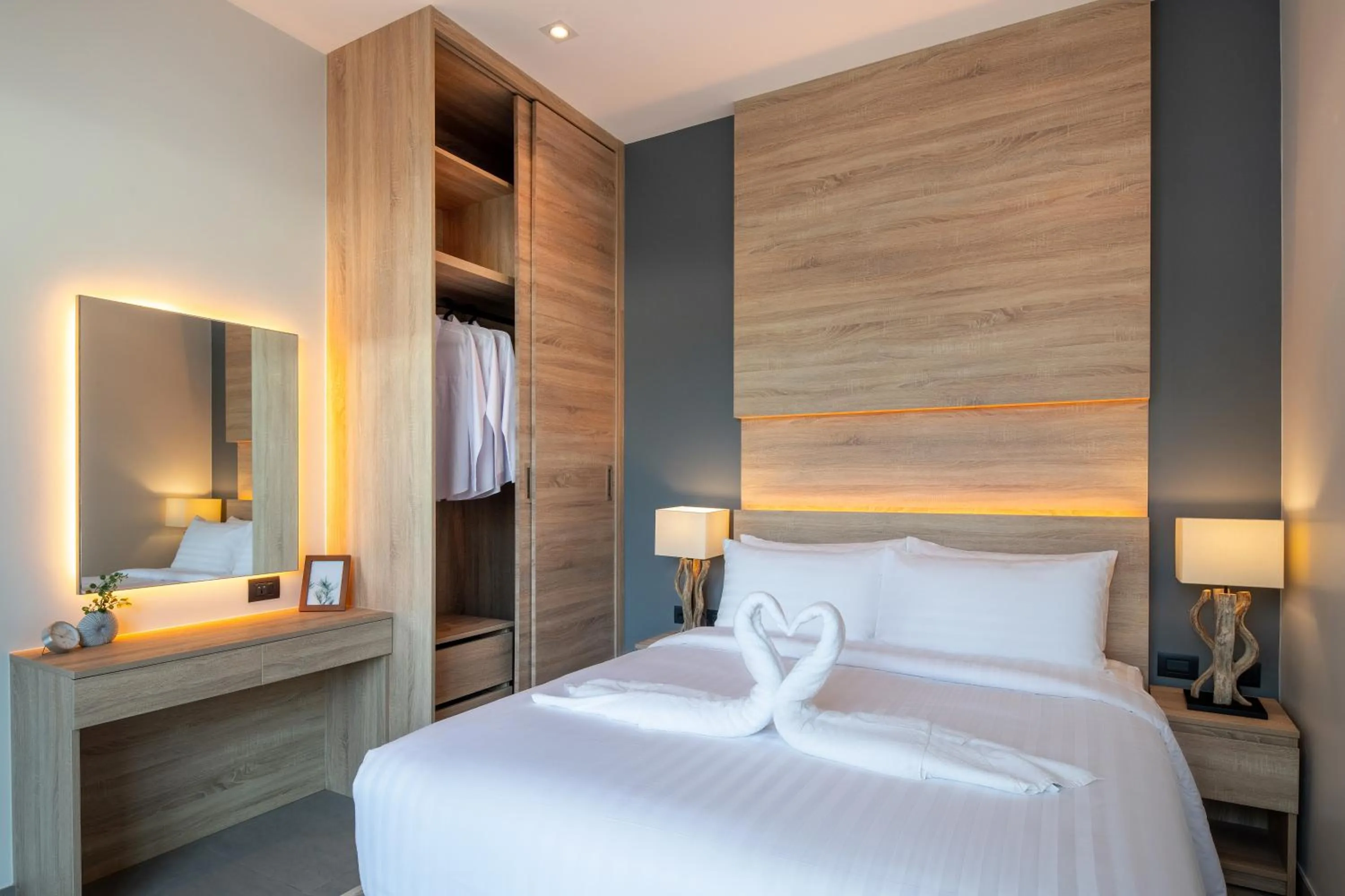 Bedroom, Bed in Sivana Gardens Villas Hua-Hin