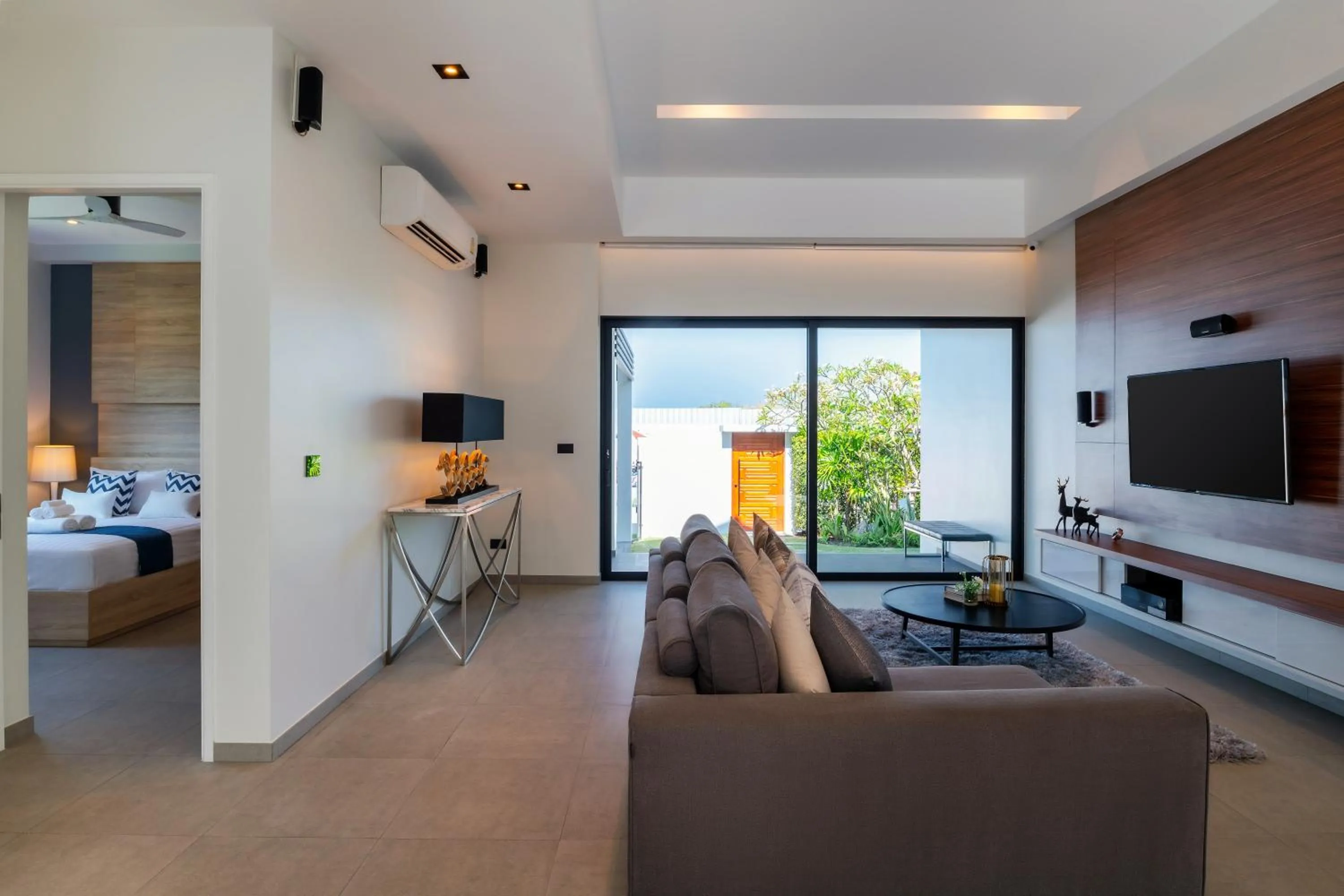 Living room, Bed in Sivana Gardens Villas Hua-Hin