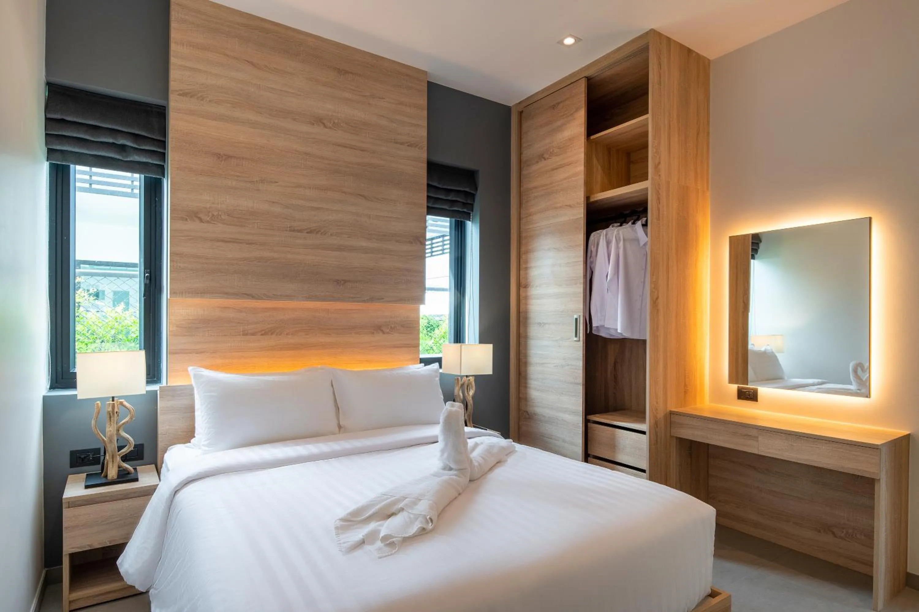 Bedroom, Bed in Sivana Gardens Villas Hua-Hin