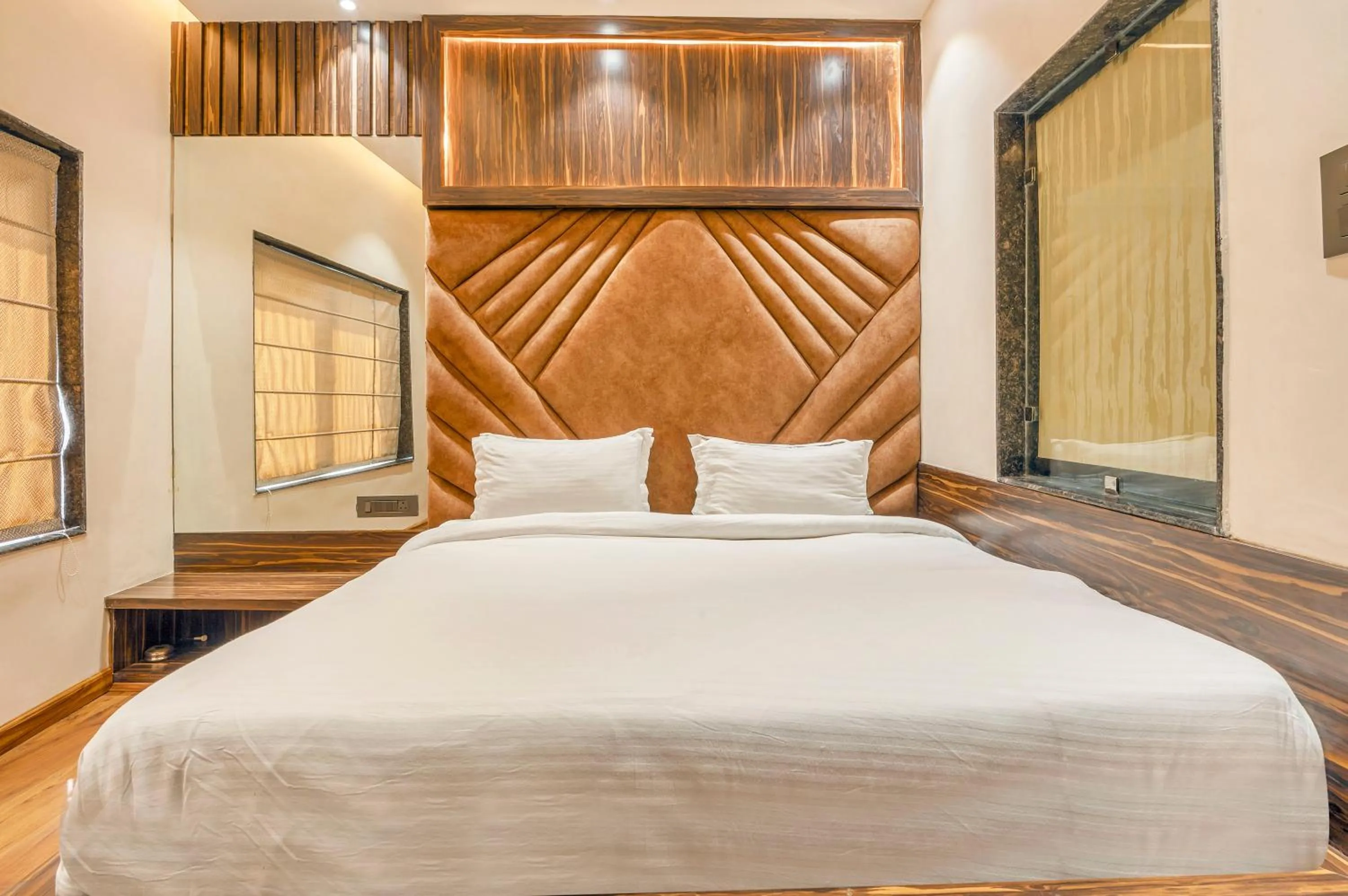 Bed in Madhuban Boutique Hotel