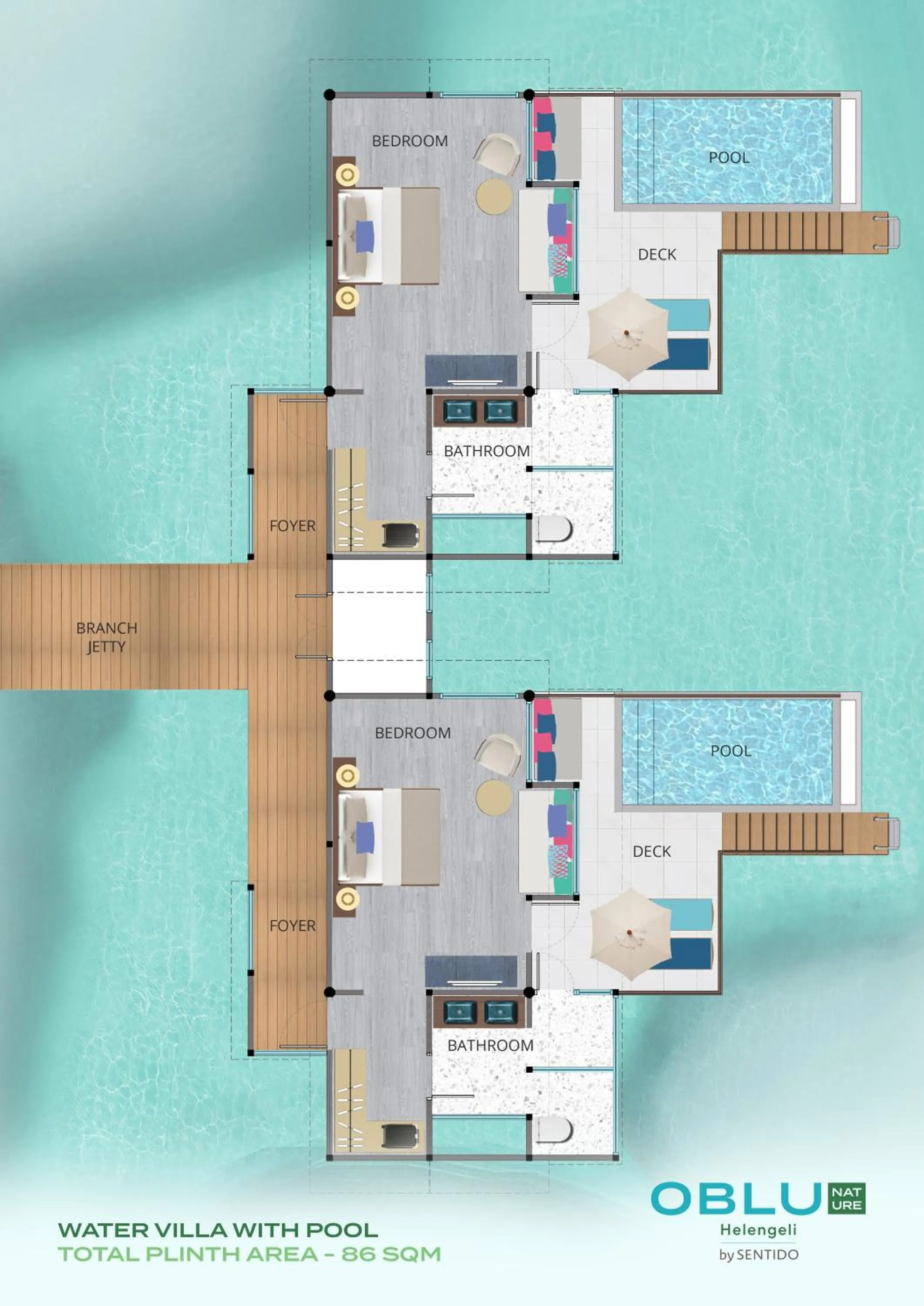 Floor plan in OBLU NATURE Helengeli-All-Inclusive with free Transfers