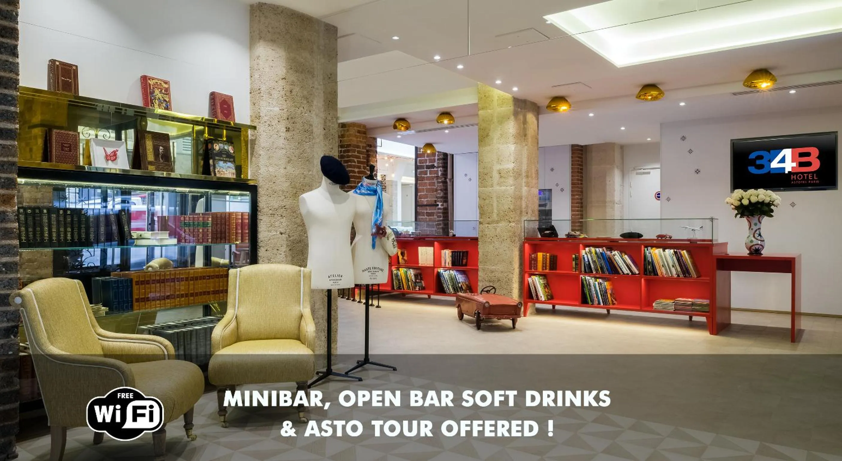 Lobby or reception in Hotel 34B - Astotel