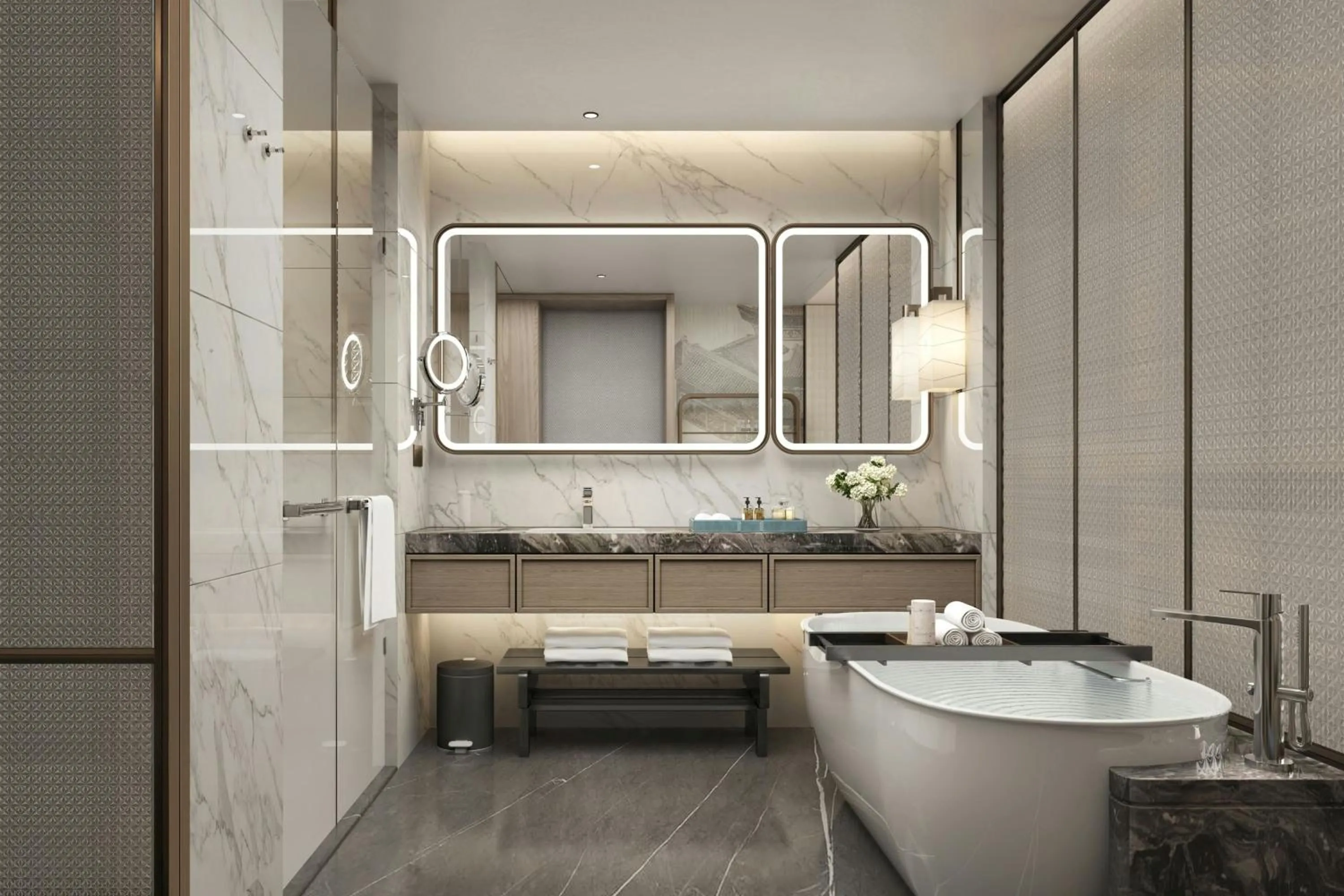 Bathroom in Xi'an Marriott Hotel High-Tech Zone