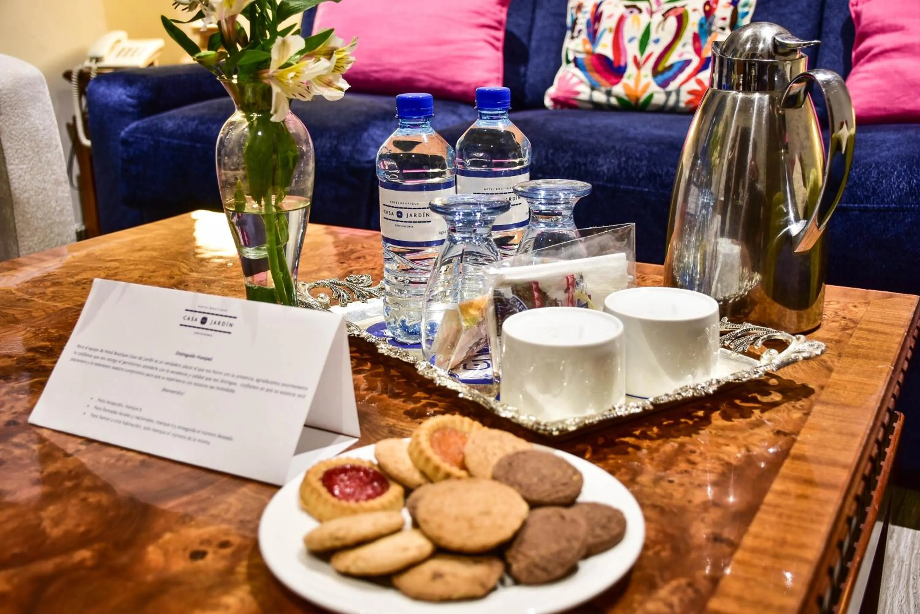 Food and drinks in Hotel Boutique Casa del Jardín Aguascalientes