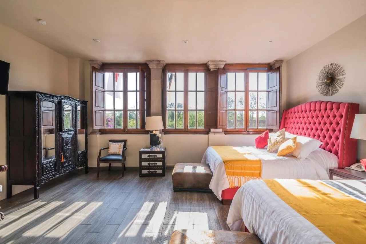 Bed in Hotel Boutique Casa del Jardín Aguascalientes