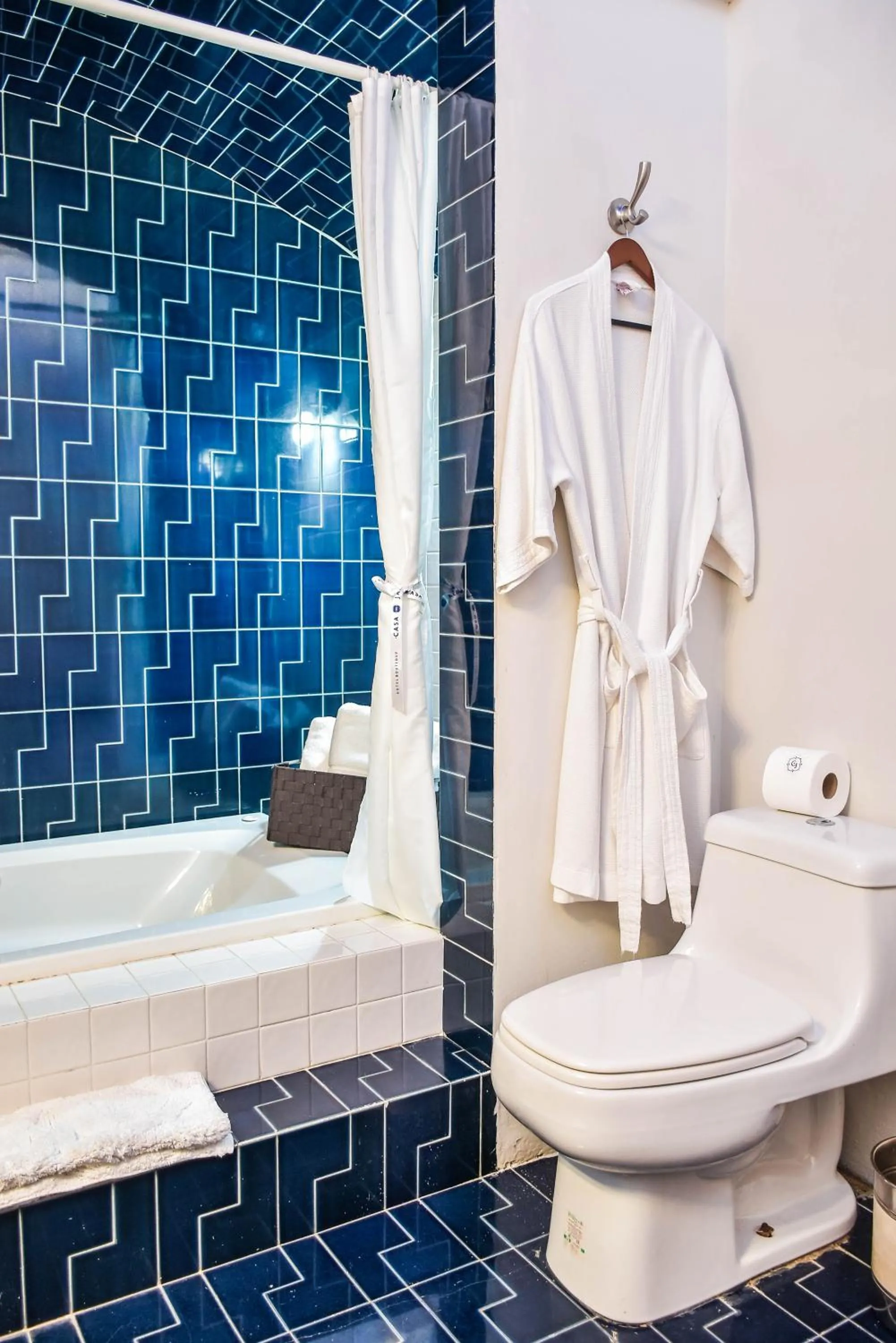 Toilet in Hotel Boutique Casa del Jardín Aguascalientes
