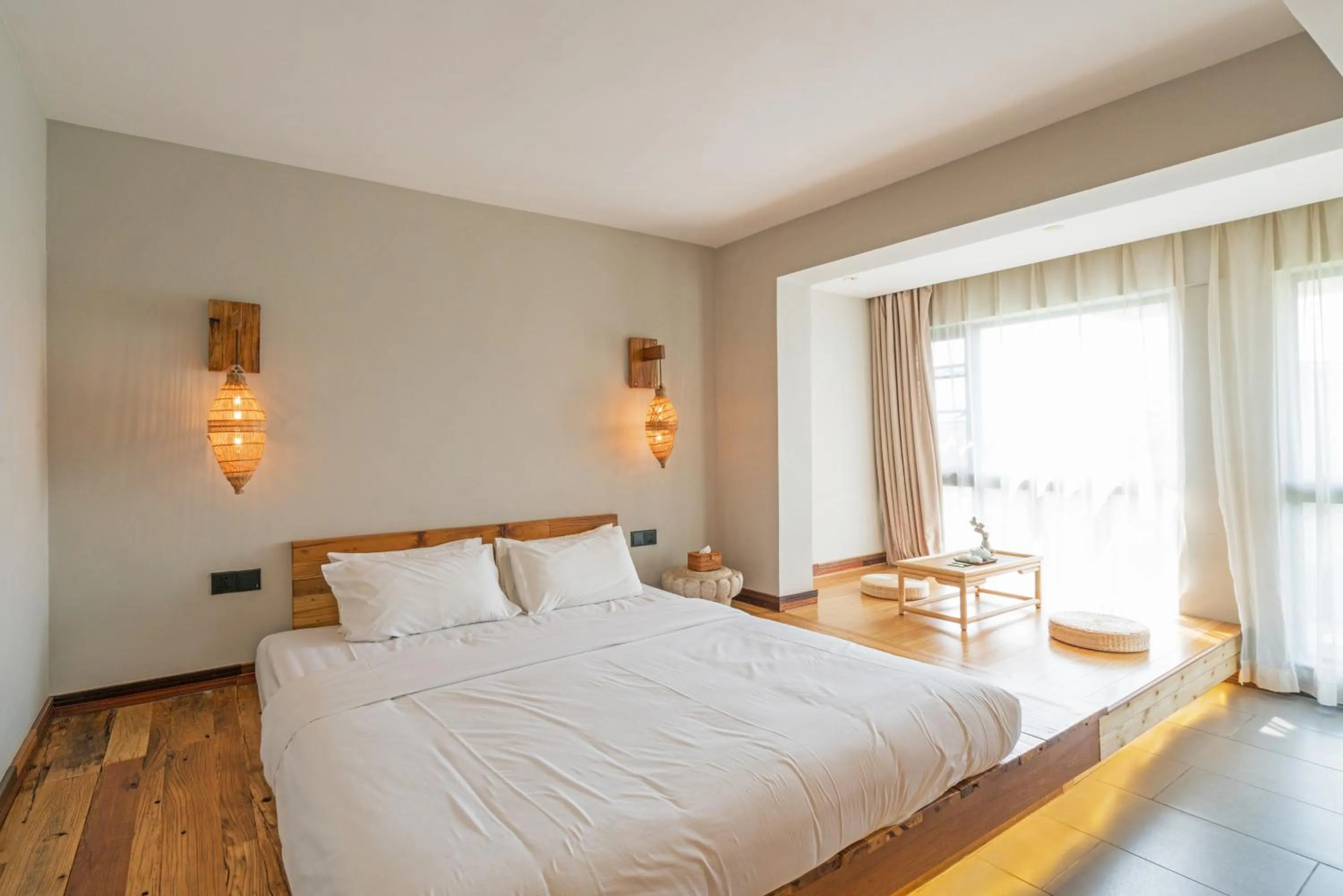 Photo of the whole room, Bed in Zen Tea House Seven Stars Park