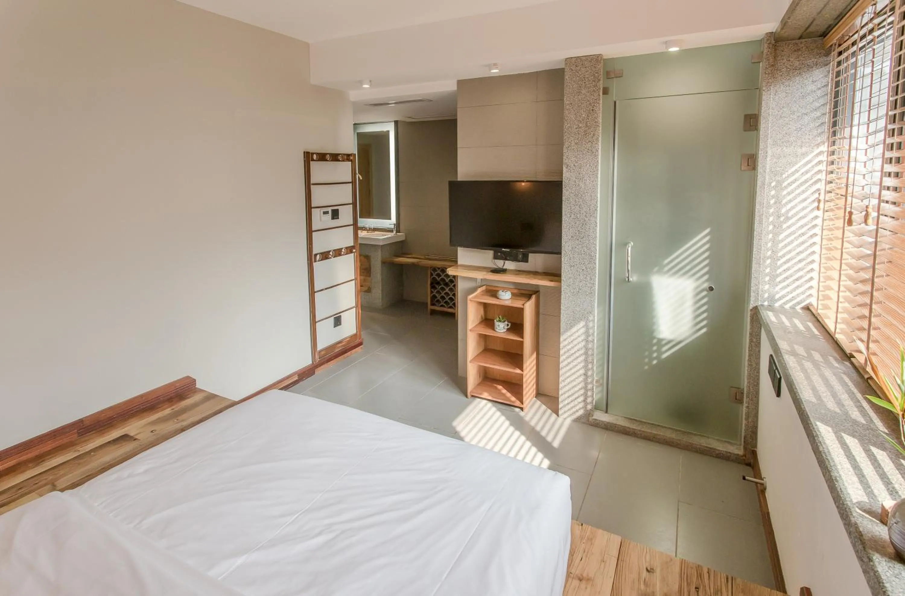 Bed in Zen Tea House Seven Stars Park