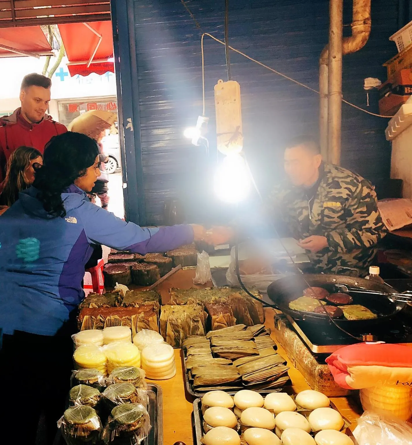 People in Zen Tea House Seven Stars Park