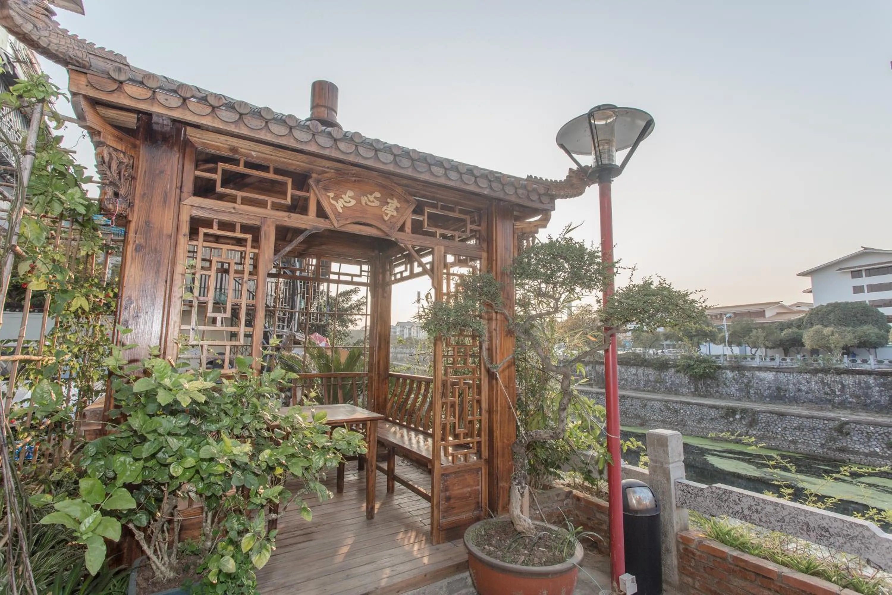 Garden in Zen Tea House Seven Stars Park