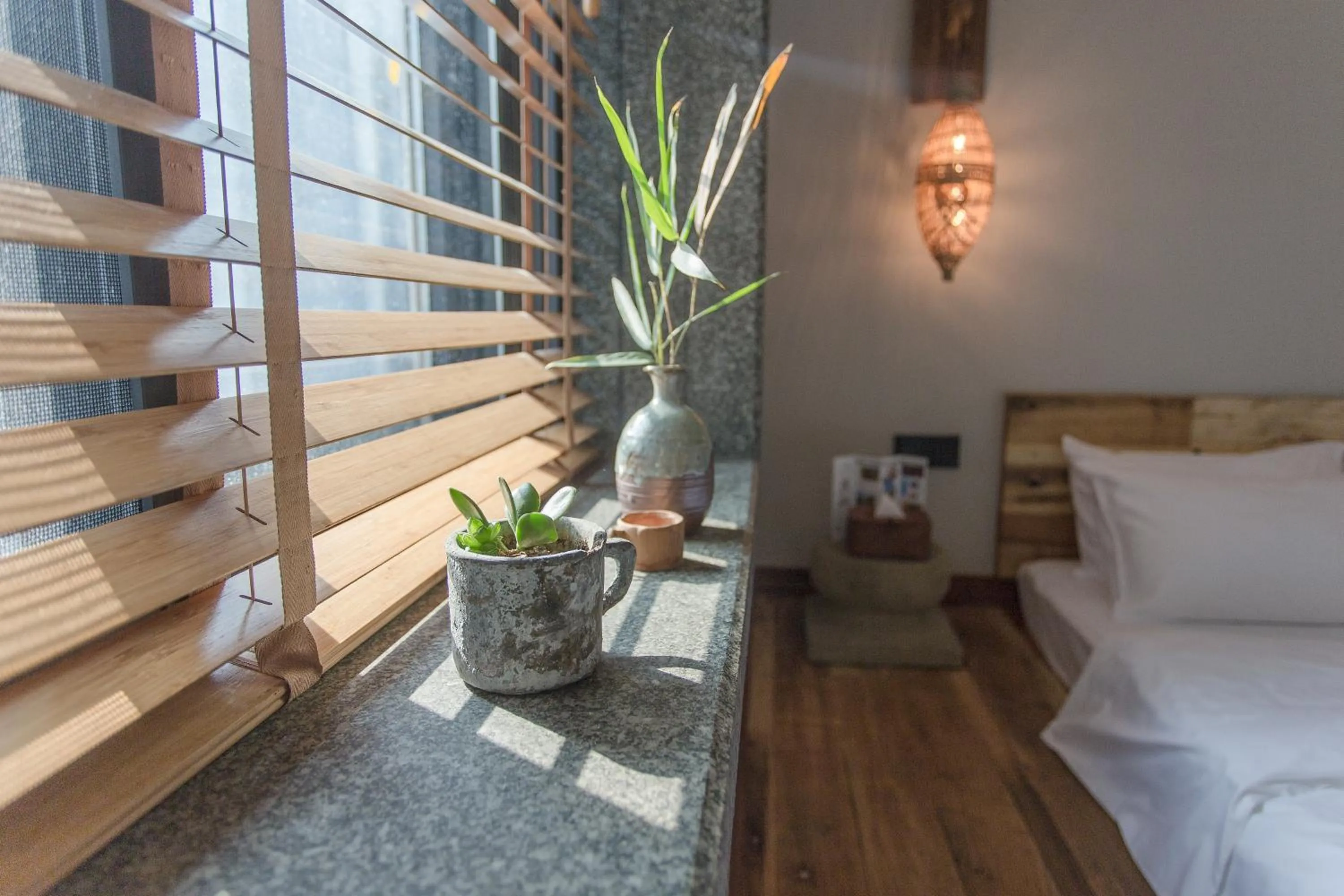 Bed in Zen Tea House Seven Stars Park