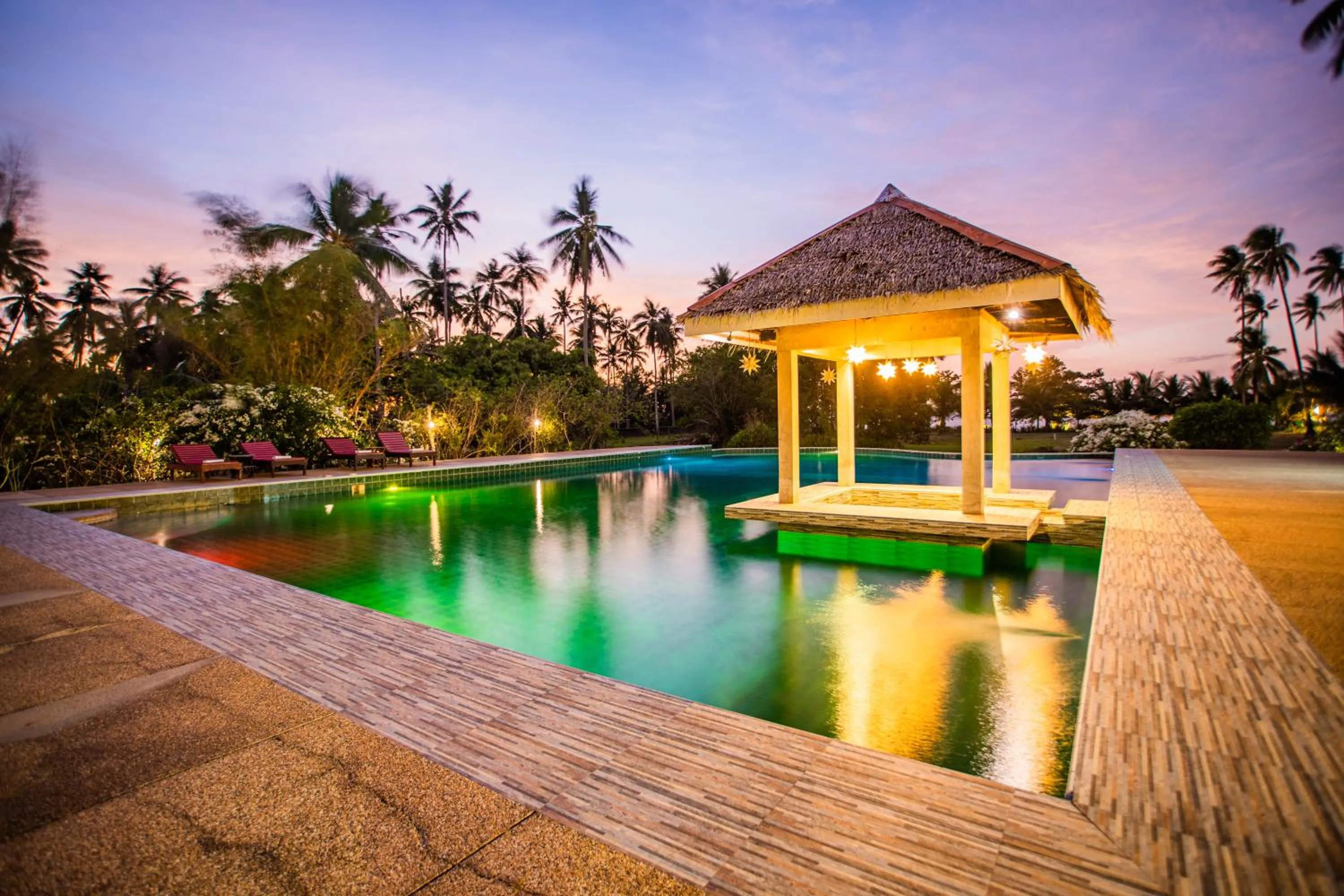 Pool view in Club Agutaya