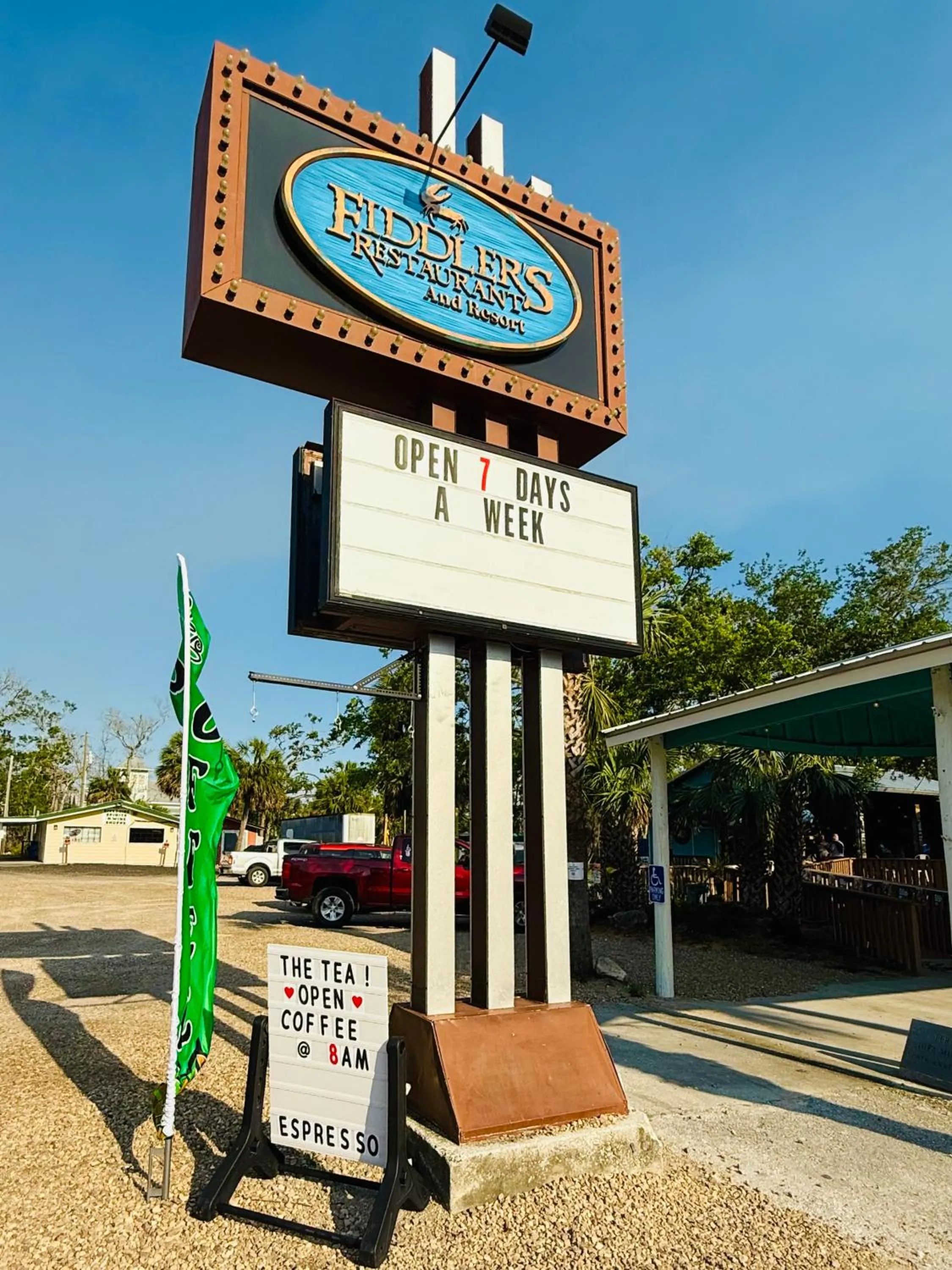 Property logo or sign in Fiddler's Restaurant and Resort
