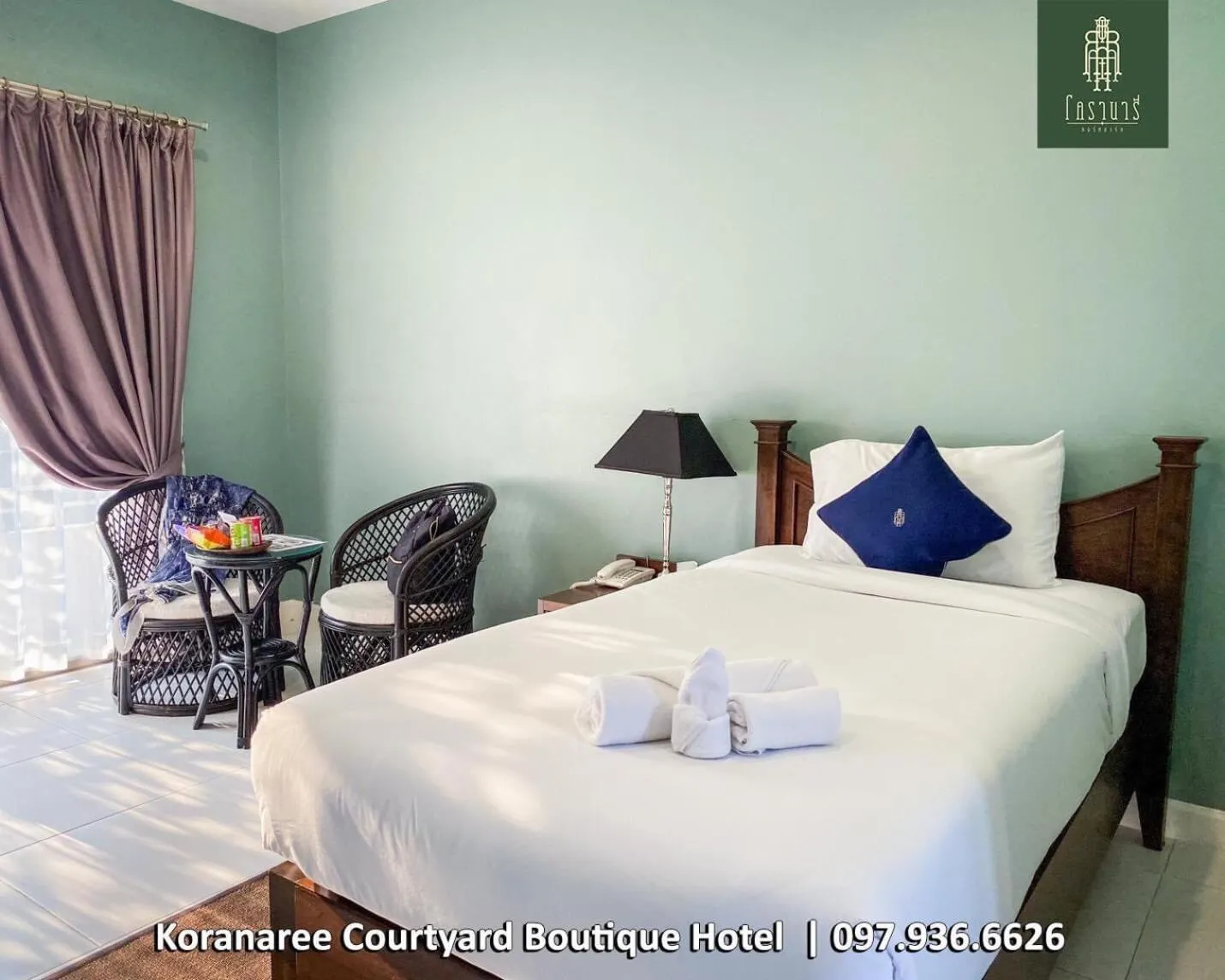 Photo of the whole room, Bed in Koranaree Courtyard Boutique Hotel