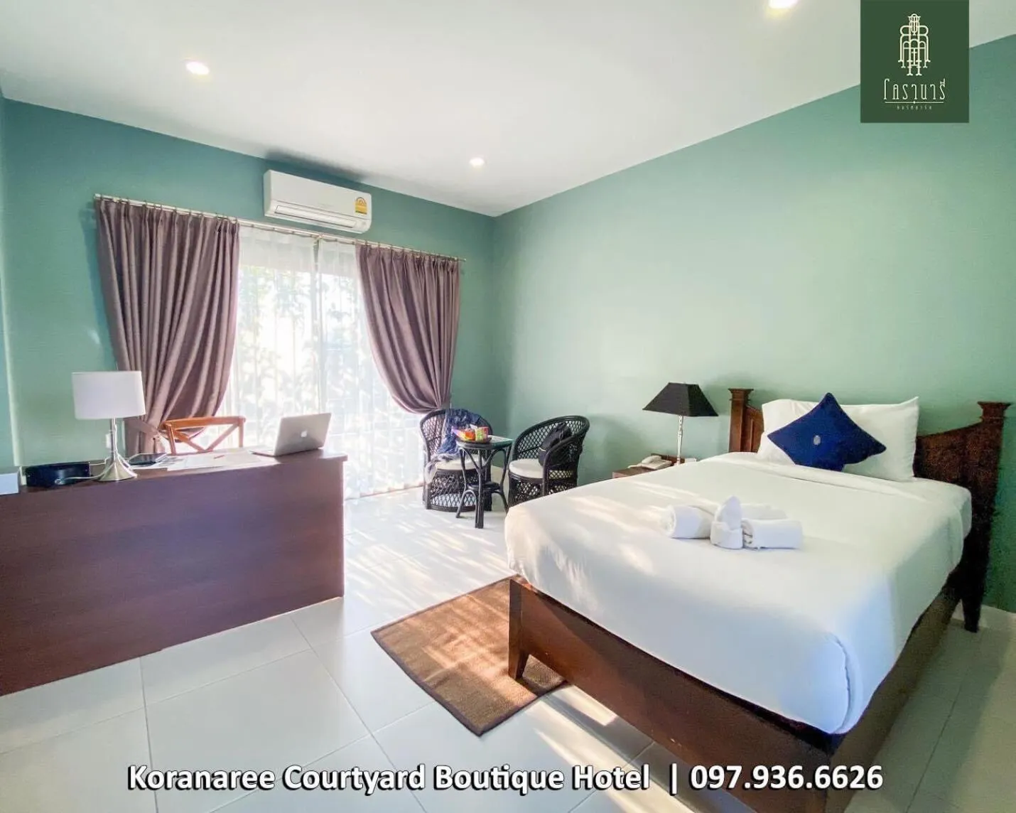 Photo of the whole room, Bed in Koranaree Courtyard Boutique Hotel