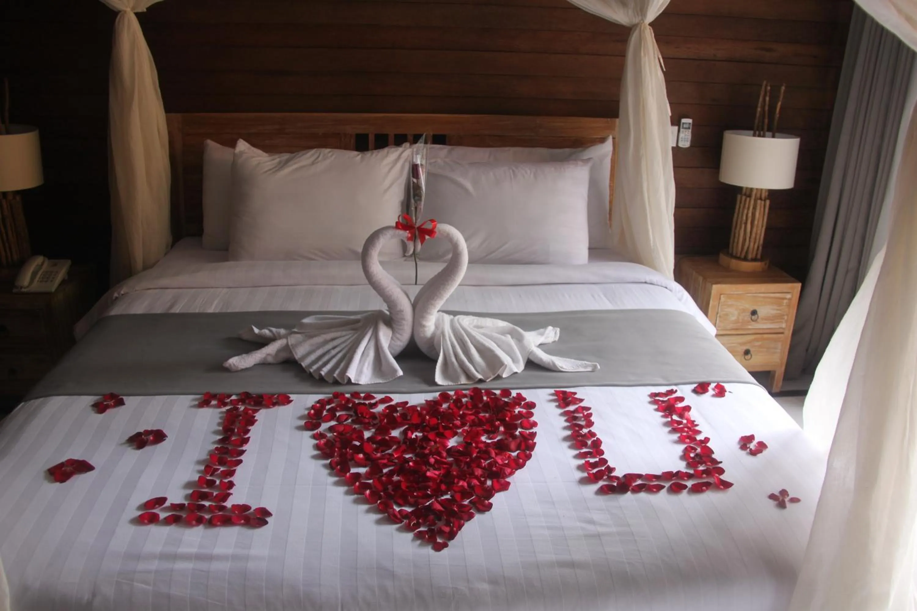 Bed in Umaya Ubud Villa