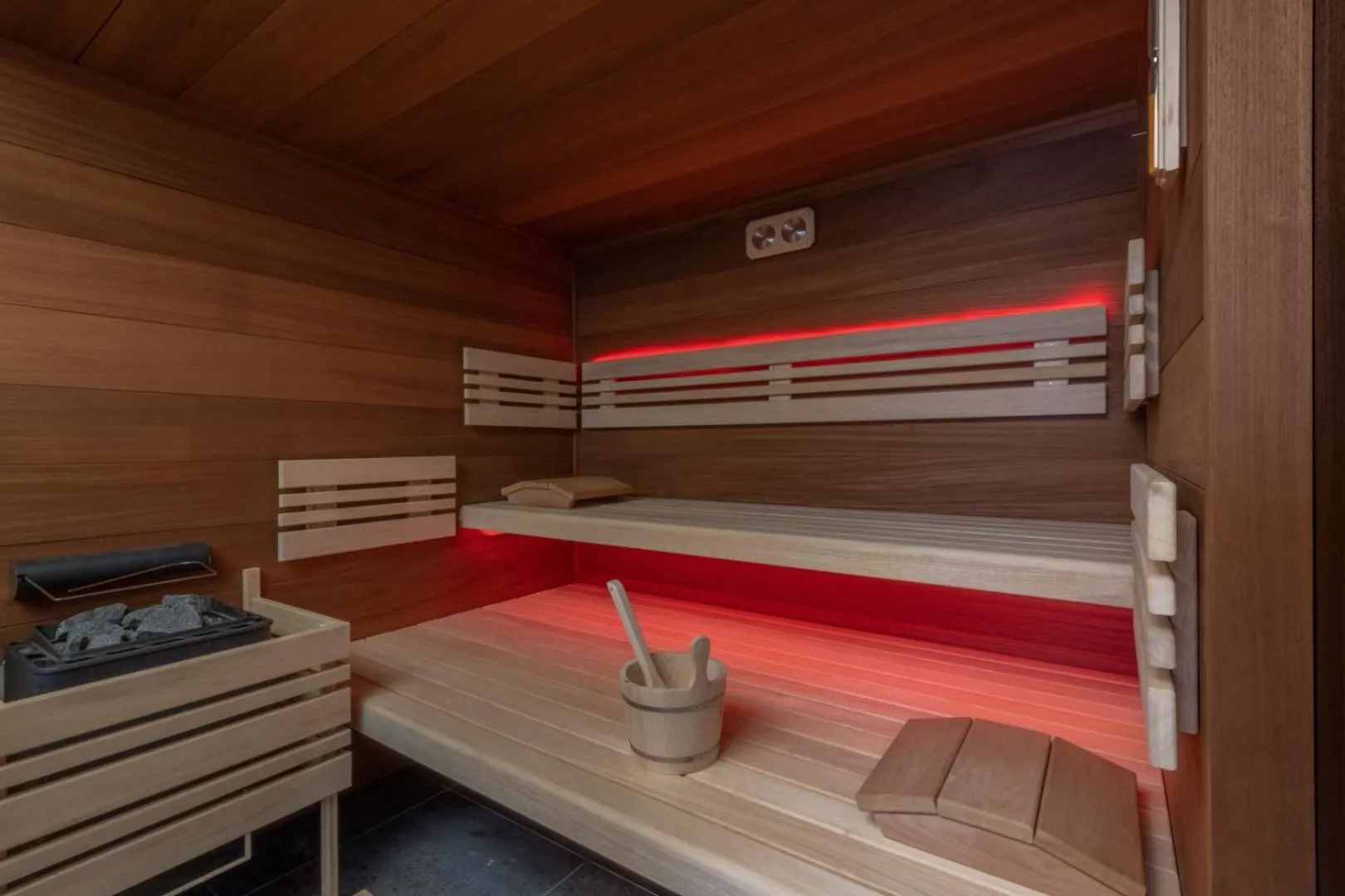 Sauna, Bed in Redfoxapartment Central