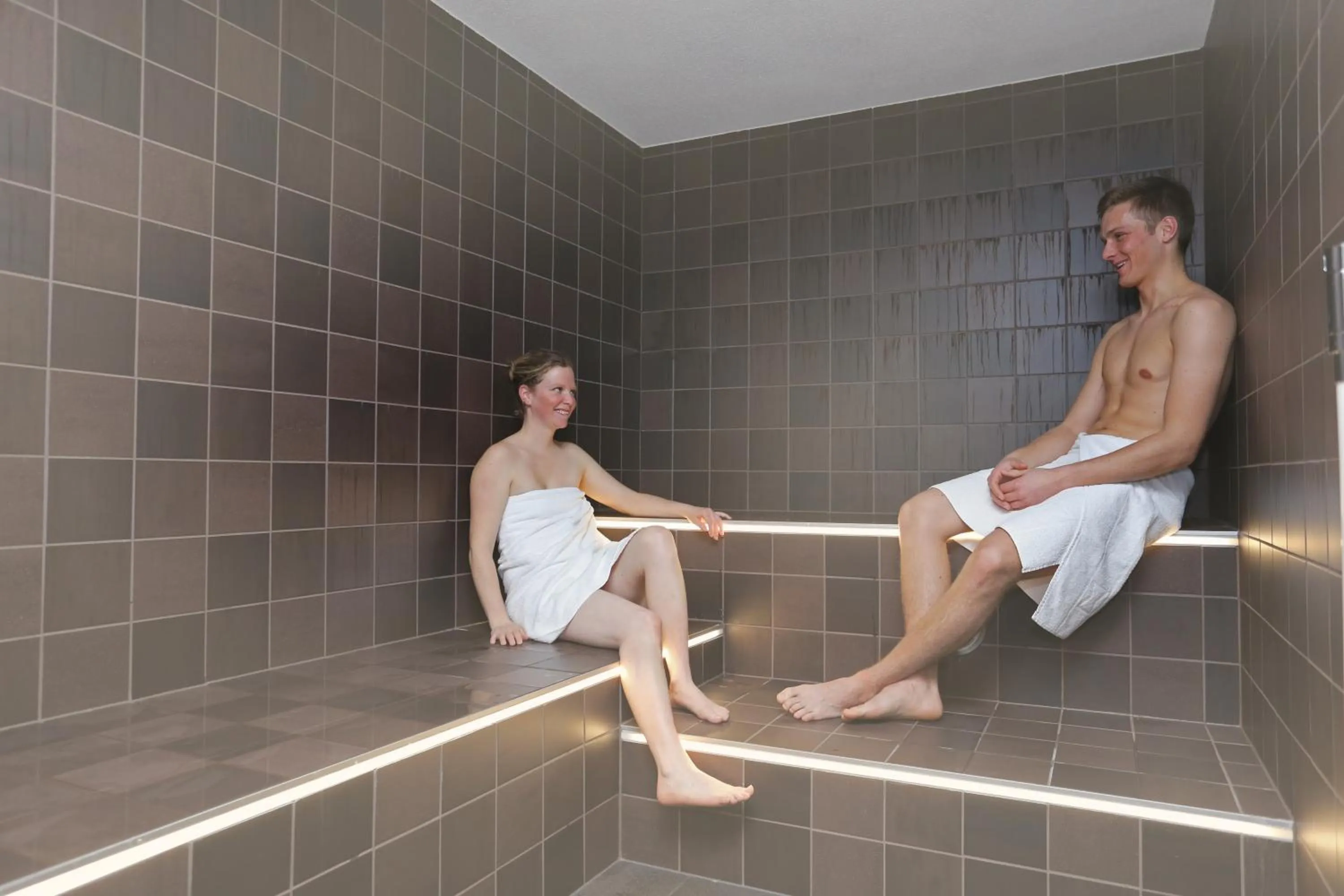 Steam room in Bever Lodge