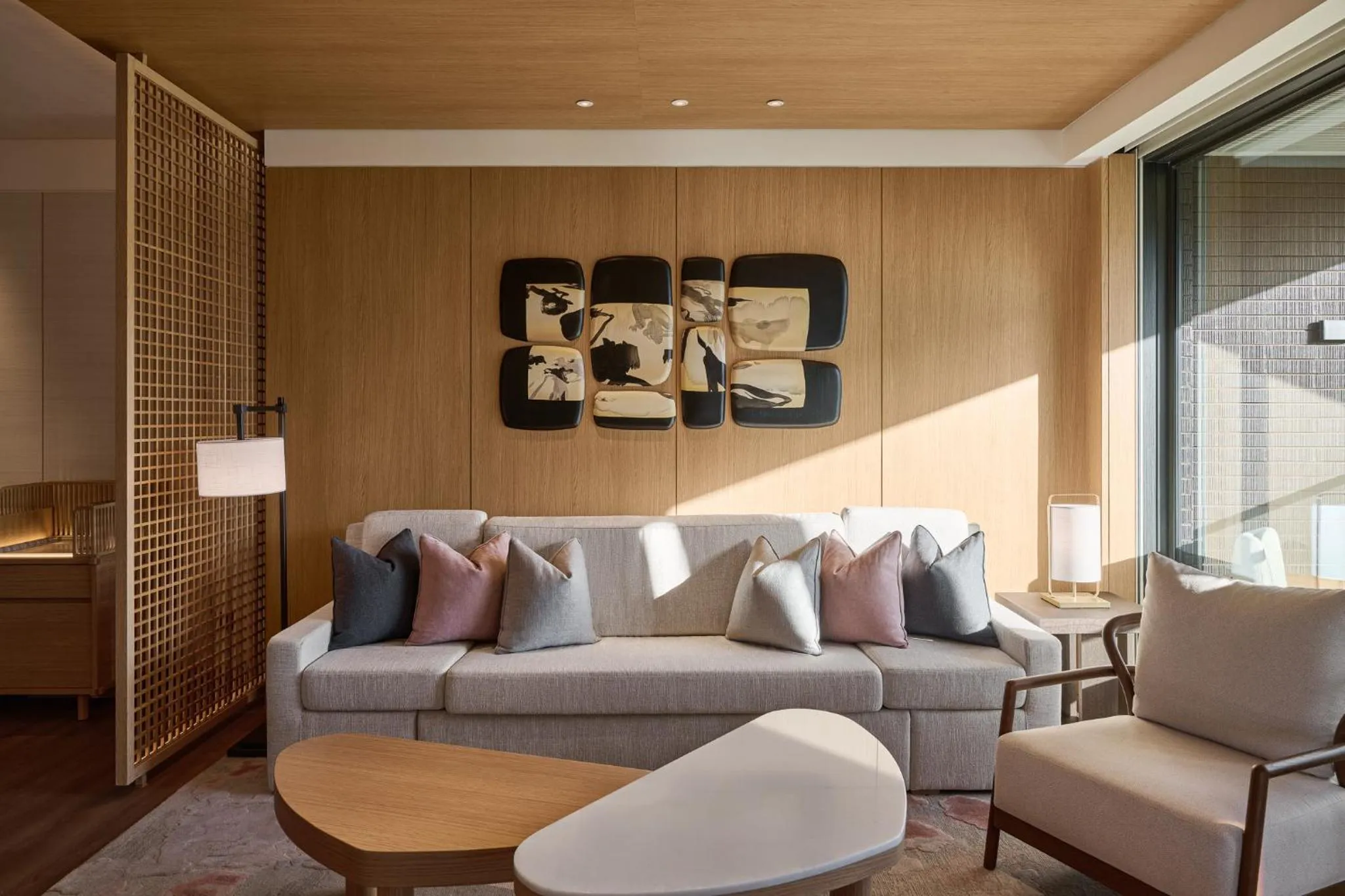 Living room in InterContinental Hotels New Taipei Hot Spring by IHG