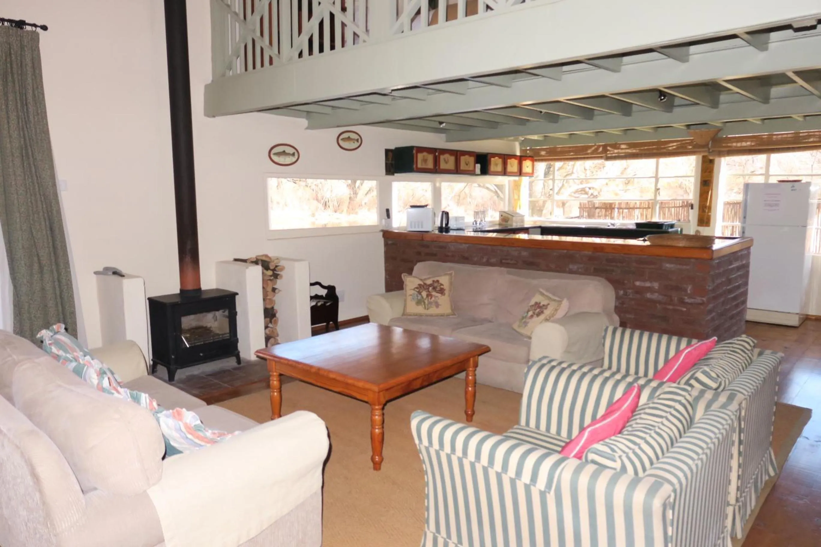 Living room in Mkomazana Mountain Cottages