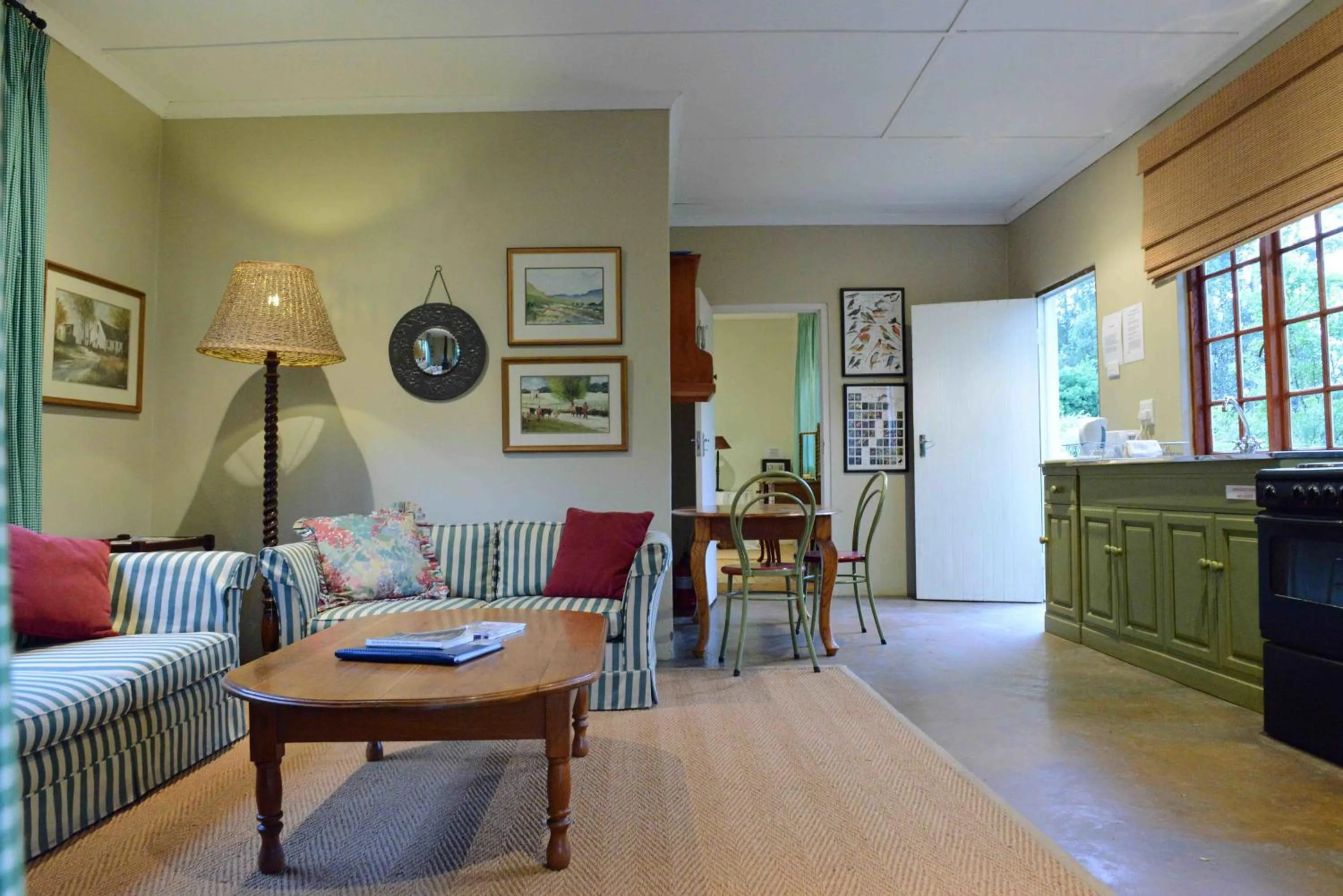 Seating area in Mkomazana Mountain Cottages