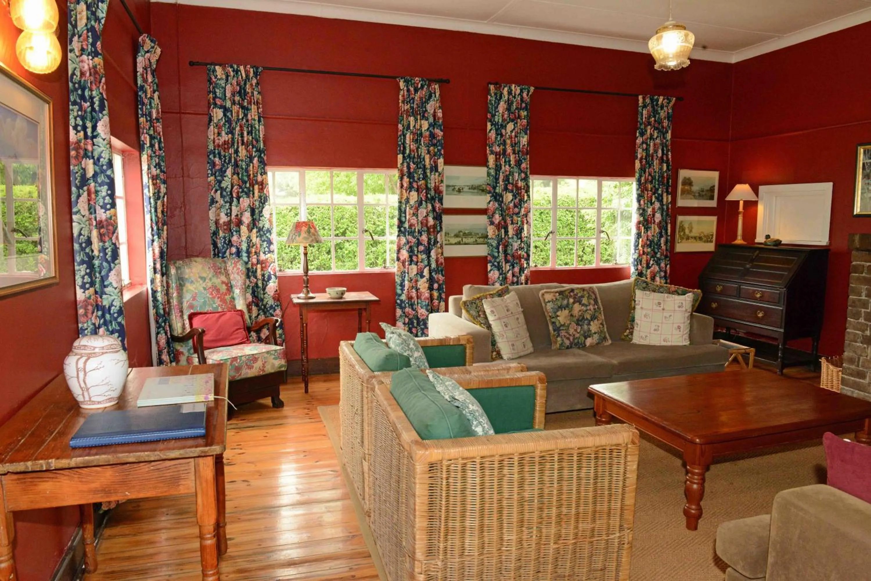 Seating area in Mkomazana Mountain Cottages