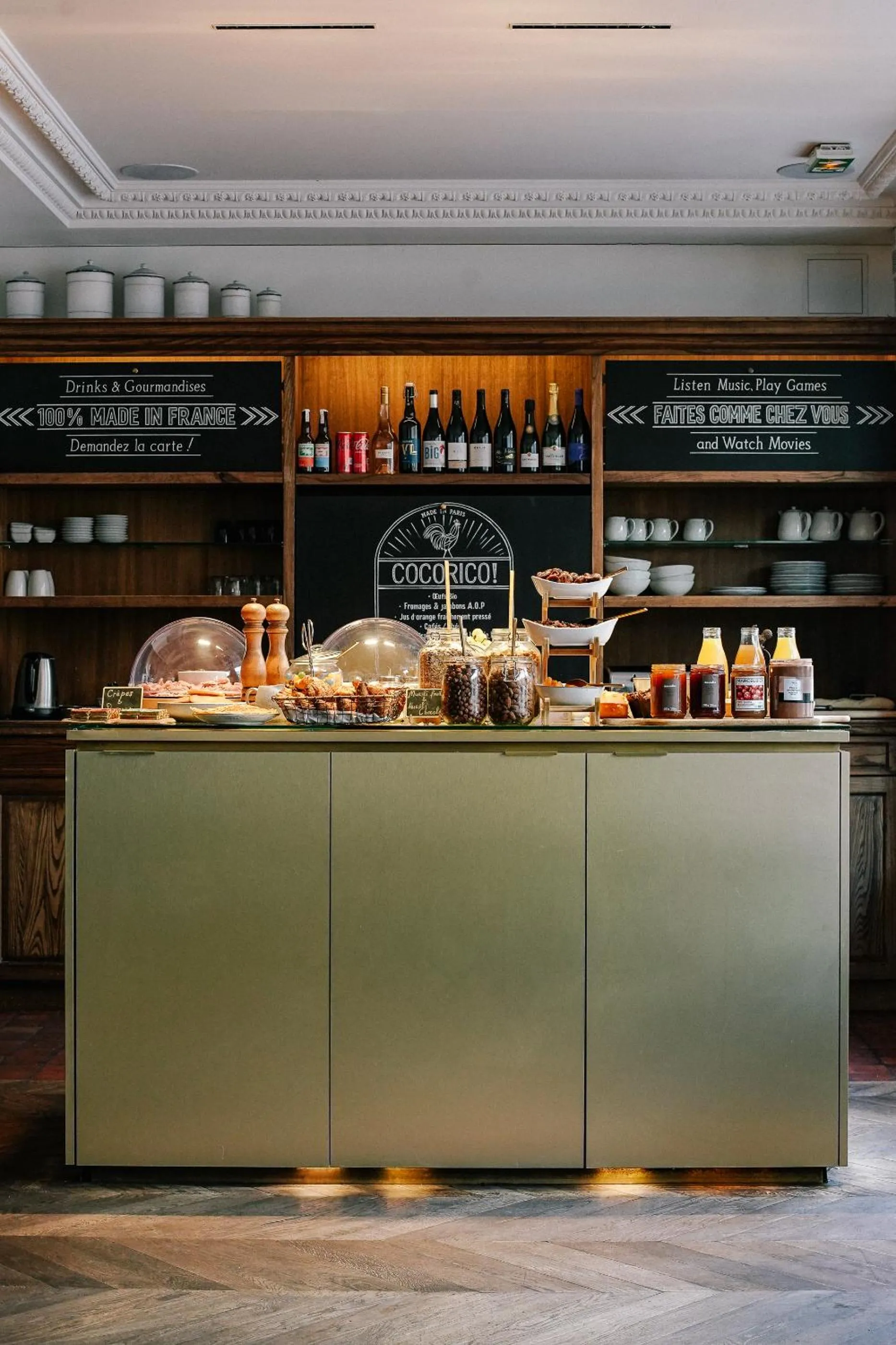 Buffet breakfast in COQ Hotel Paris