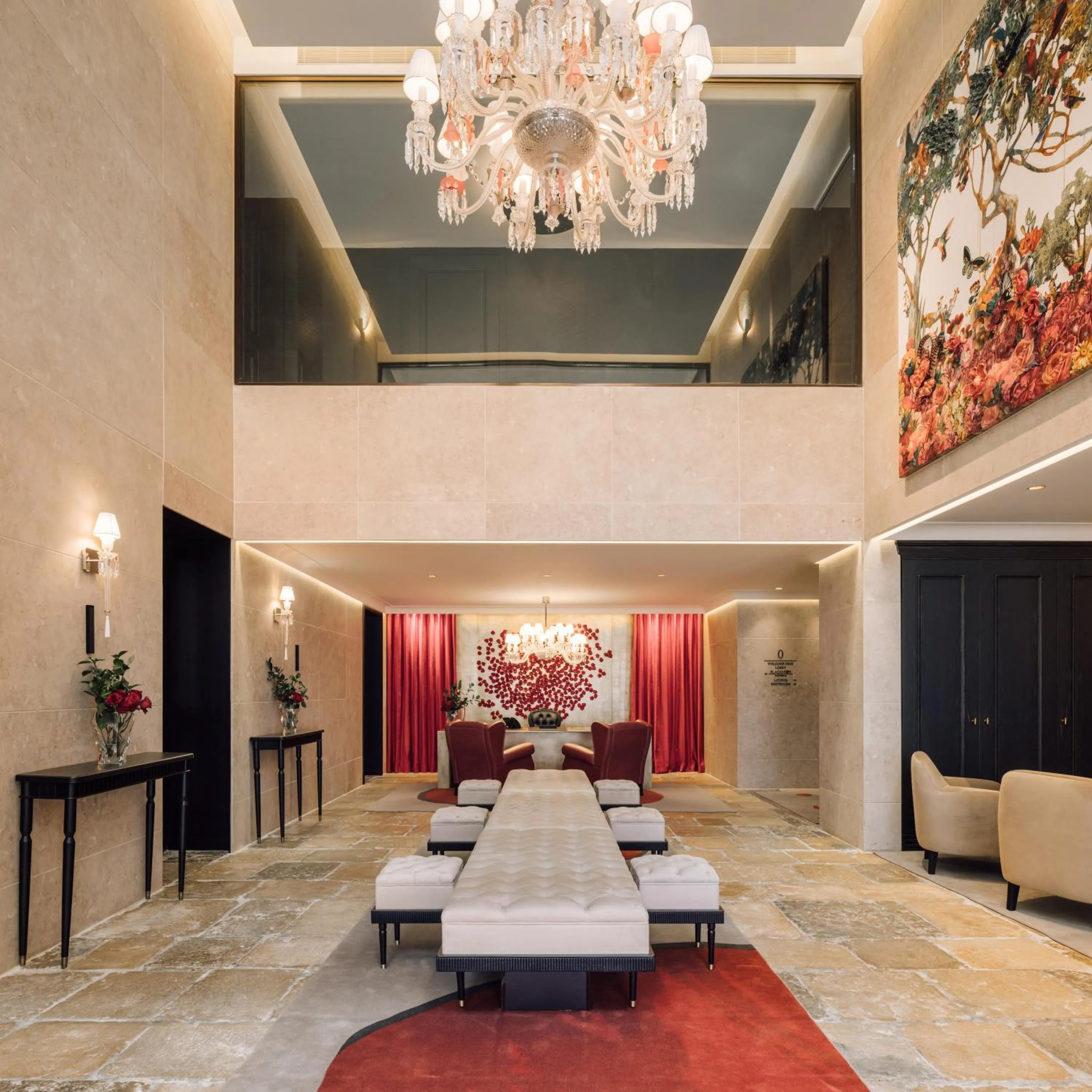 Lobby or reception, Bed in MYTHIC SANA Downtown Suites
