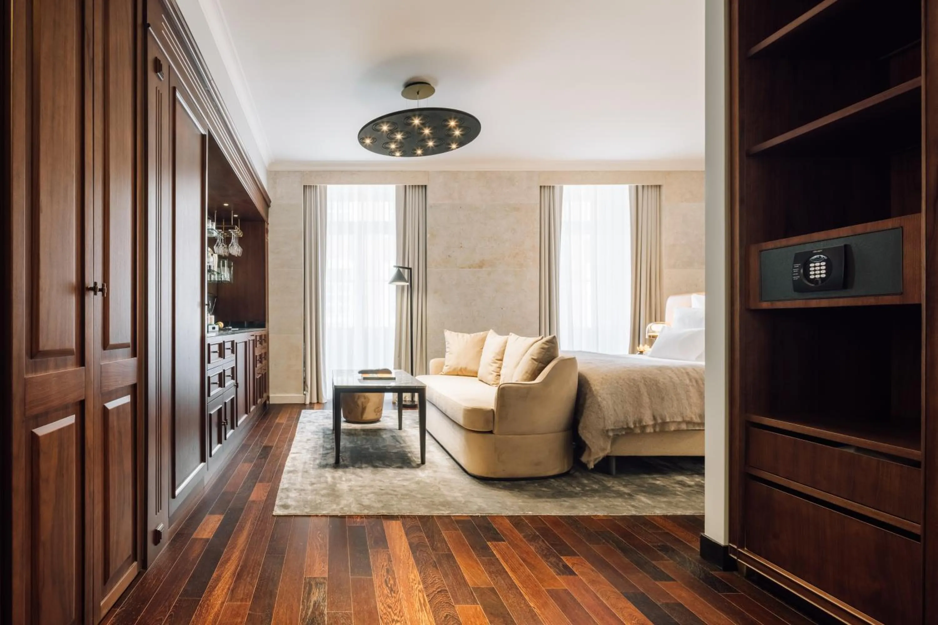Seating area in MYTHIC SANA Downtown Suites