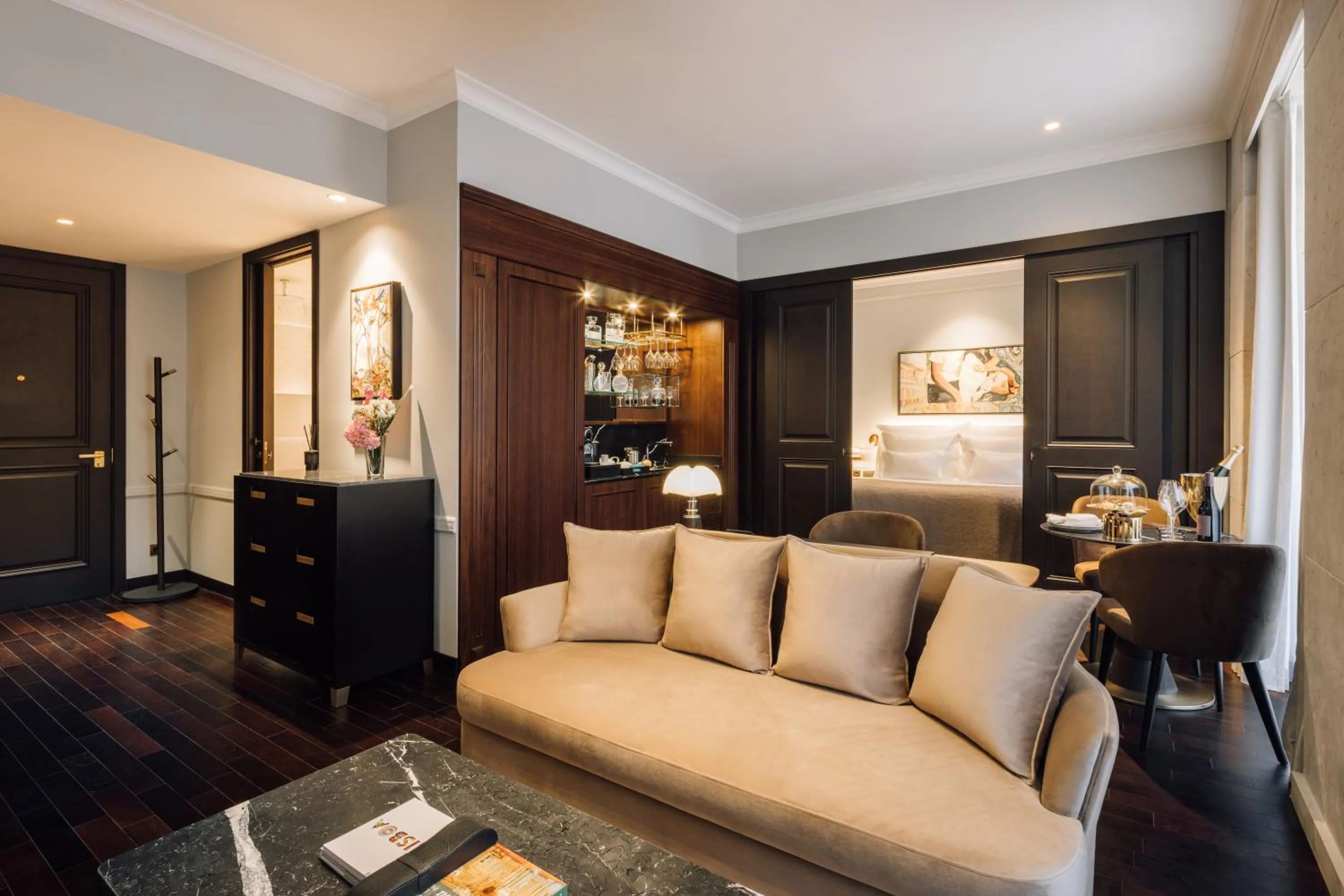 Living room in MYTHIC SANA Downtown Suites