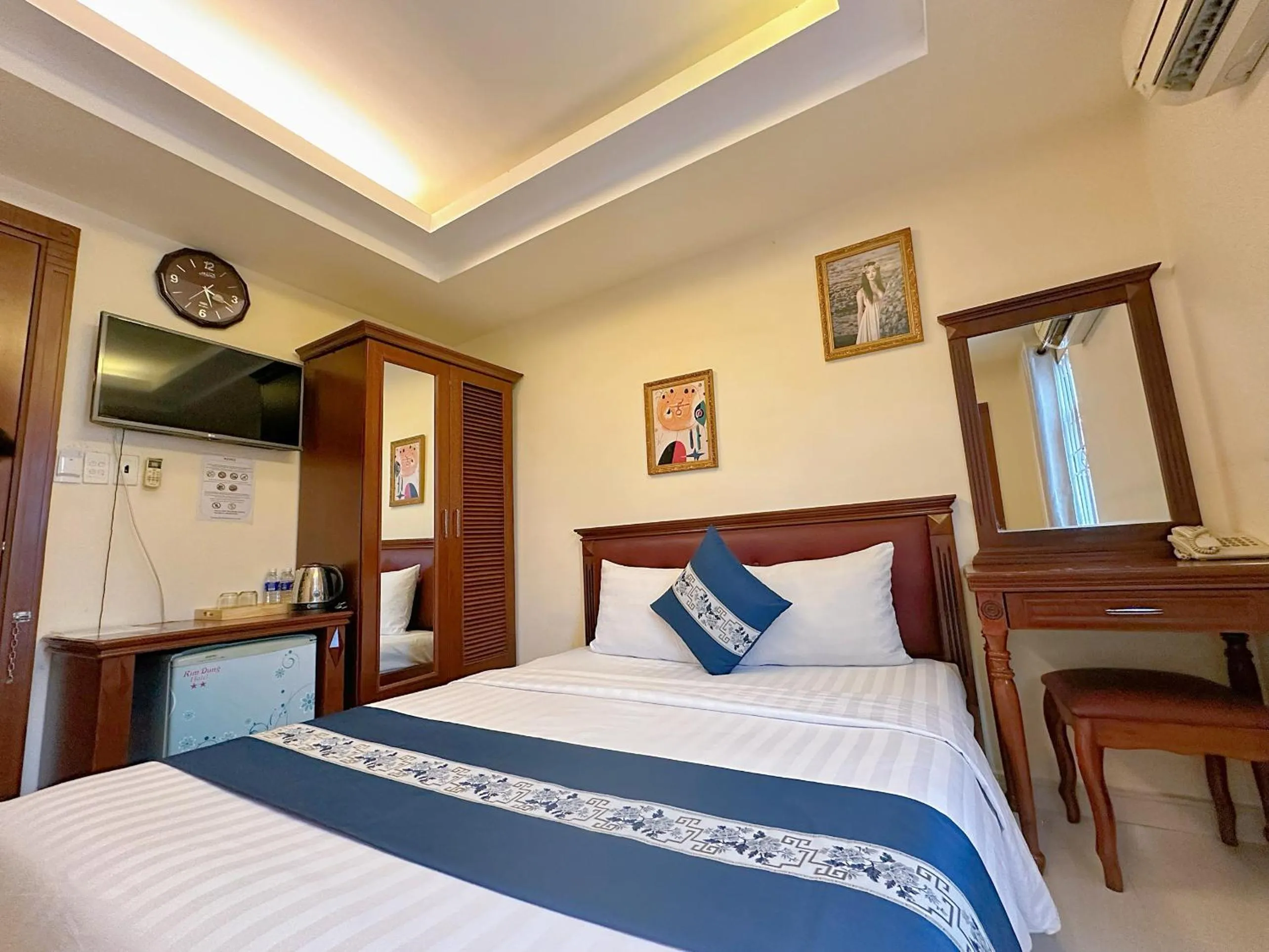 Bedroom, Bed in Kim Dung Hotel Tran Quang Khai