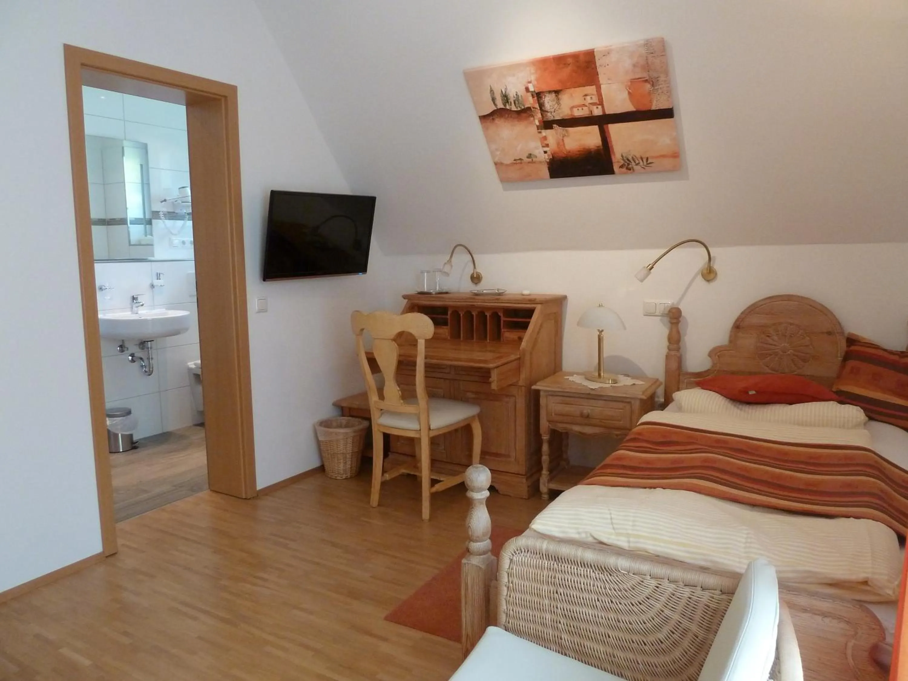 Photo of the whole room, Bed in Landhaus Sassenhof