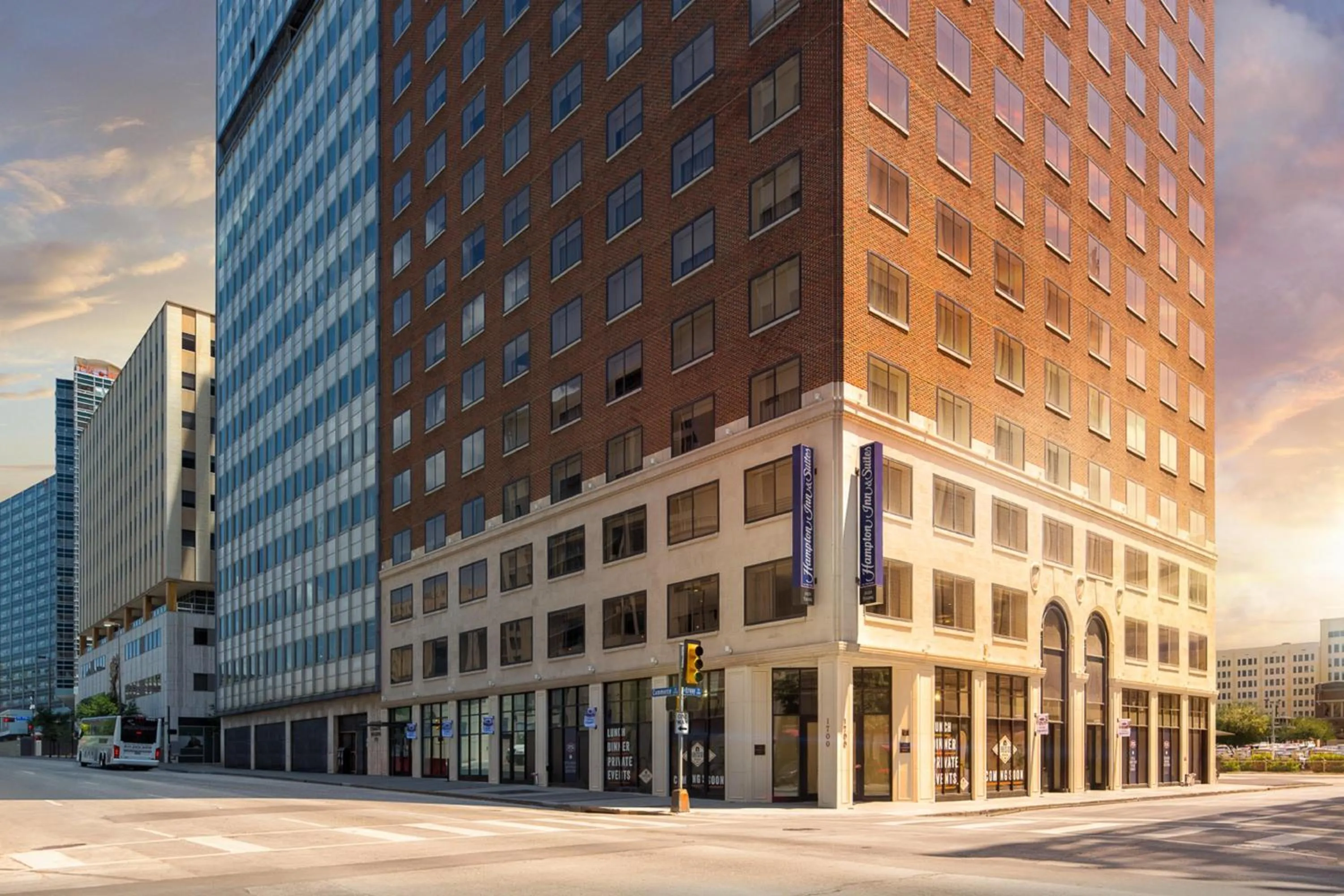 Property building in Hampton Inn & Suites Dallas Downtown