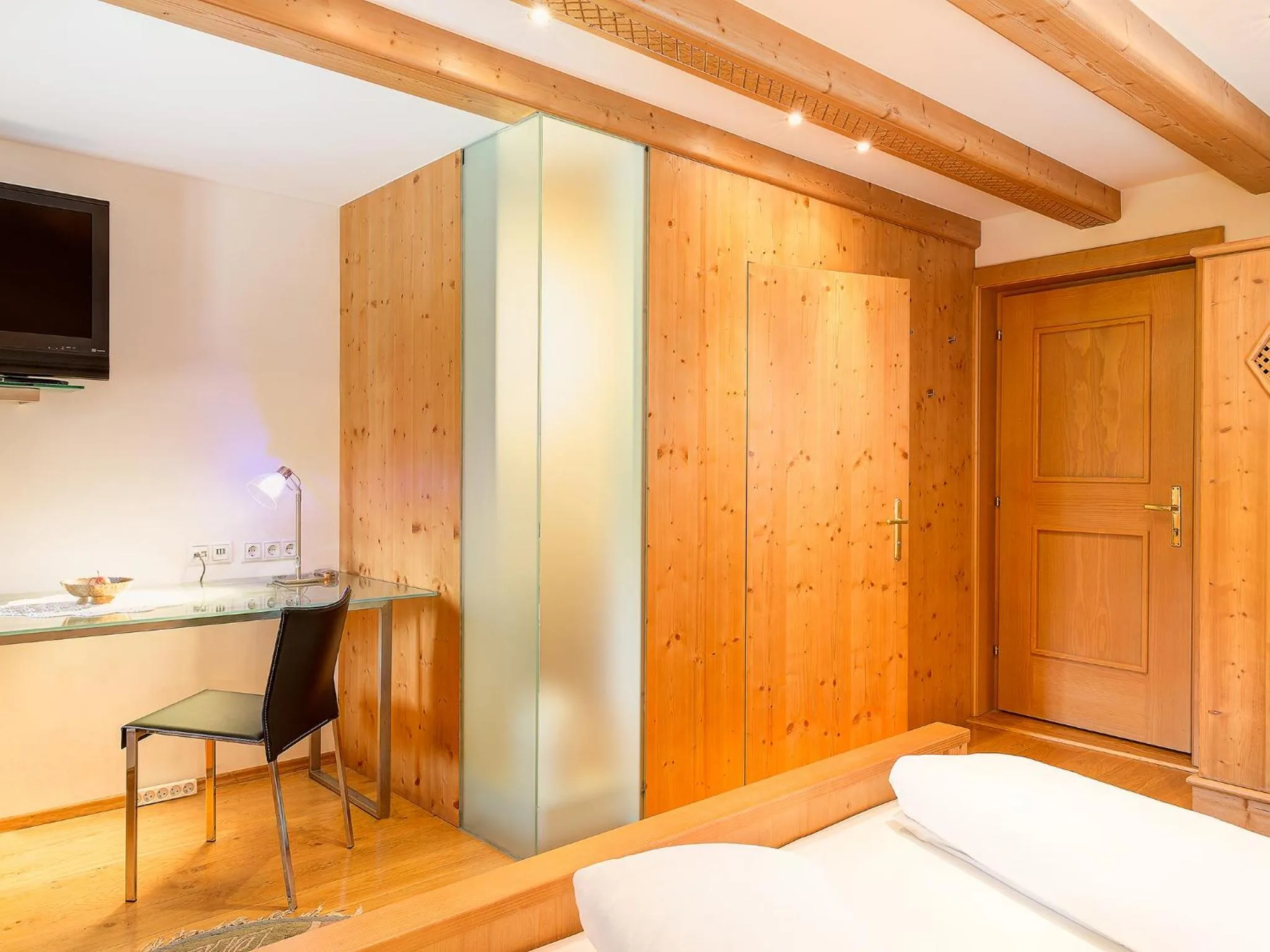 Decorative detail, Bed in Gasthof Schopper