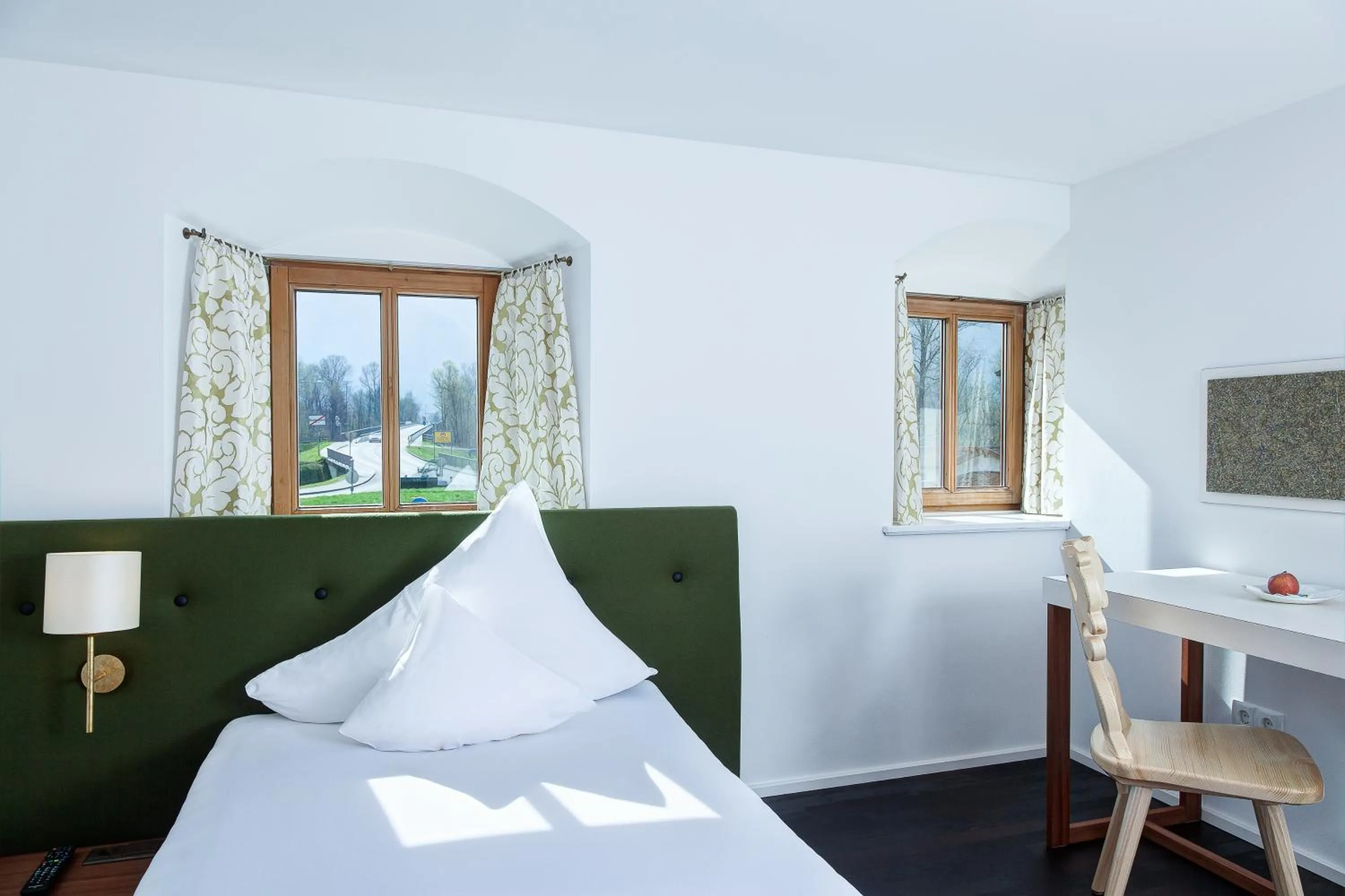 Decorative detail, Bed in Gasthof Schopper