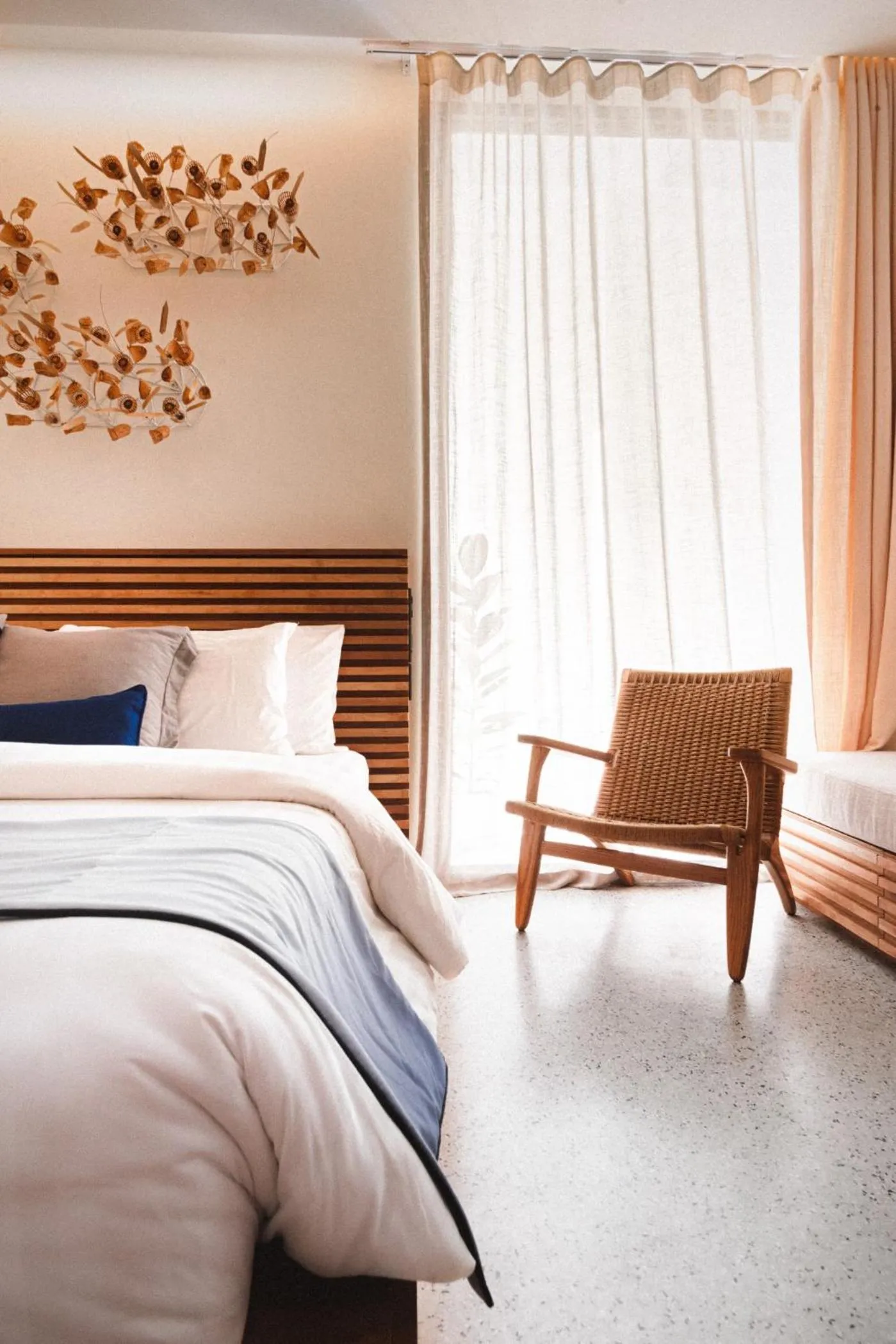 Bed in Sichon Cabana Beach Resort