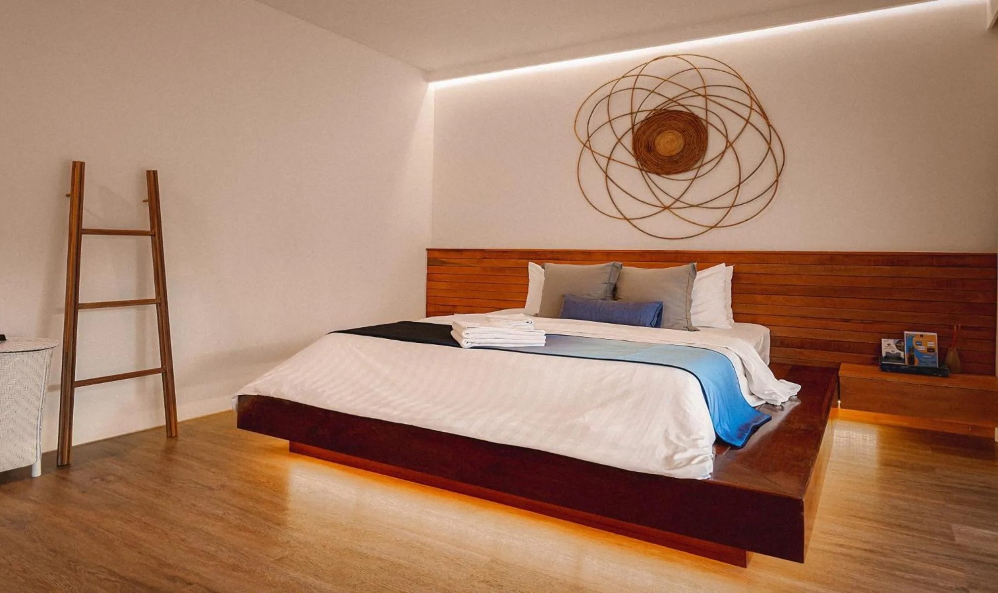 Bed in Sichon Cabana Beach Resort