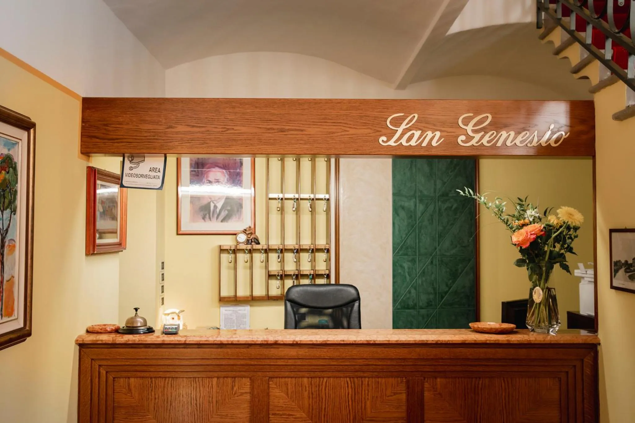Lobby or reception in Hotel San Genesio