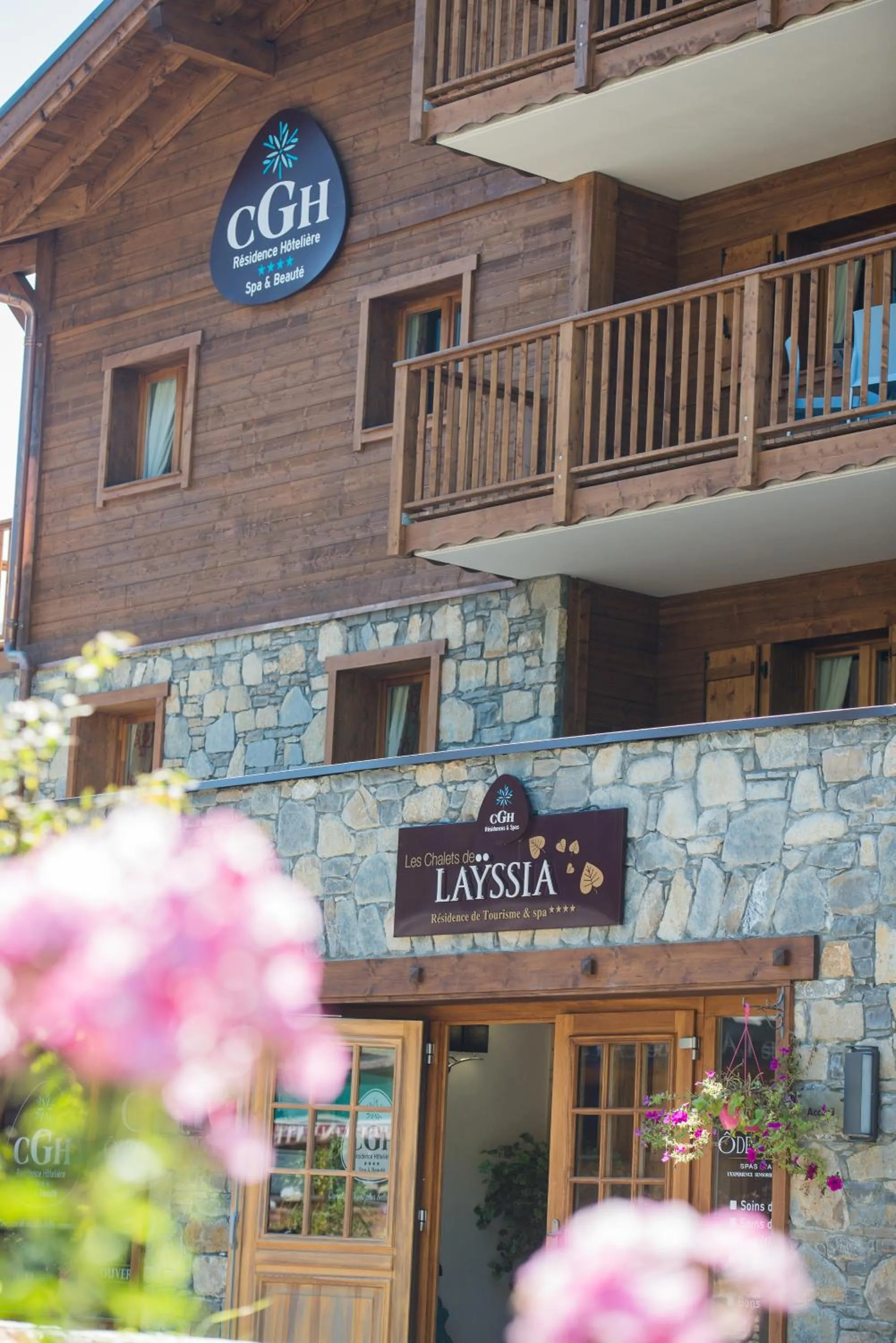 Facade/entrance in CGH Résidence Boutique Les Chalets De Laÿssia
