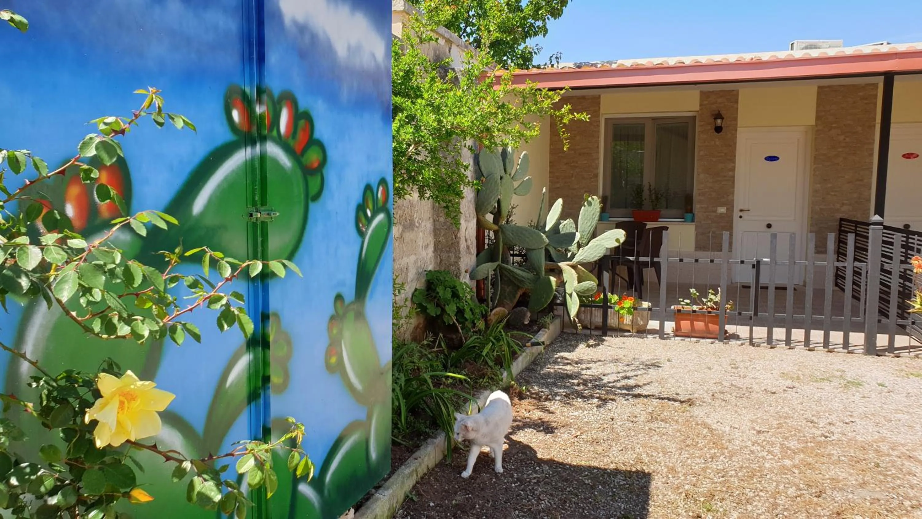 Patio in B&B Villa Romina