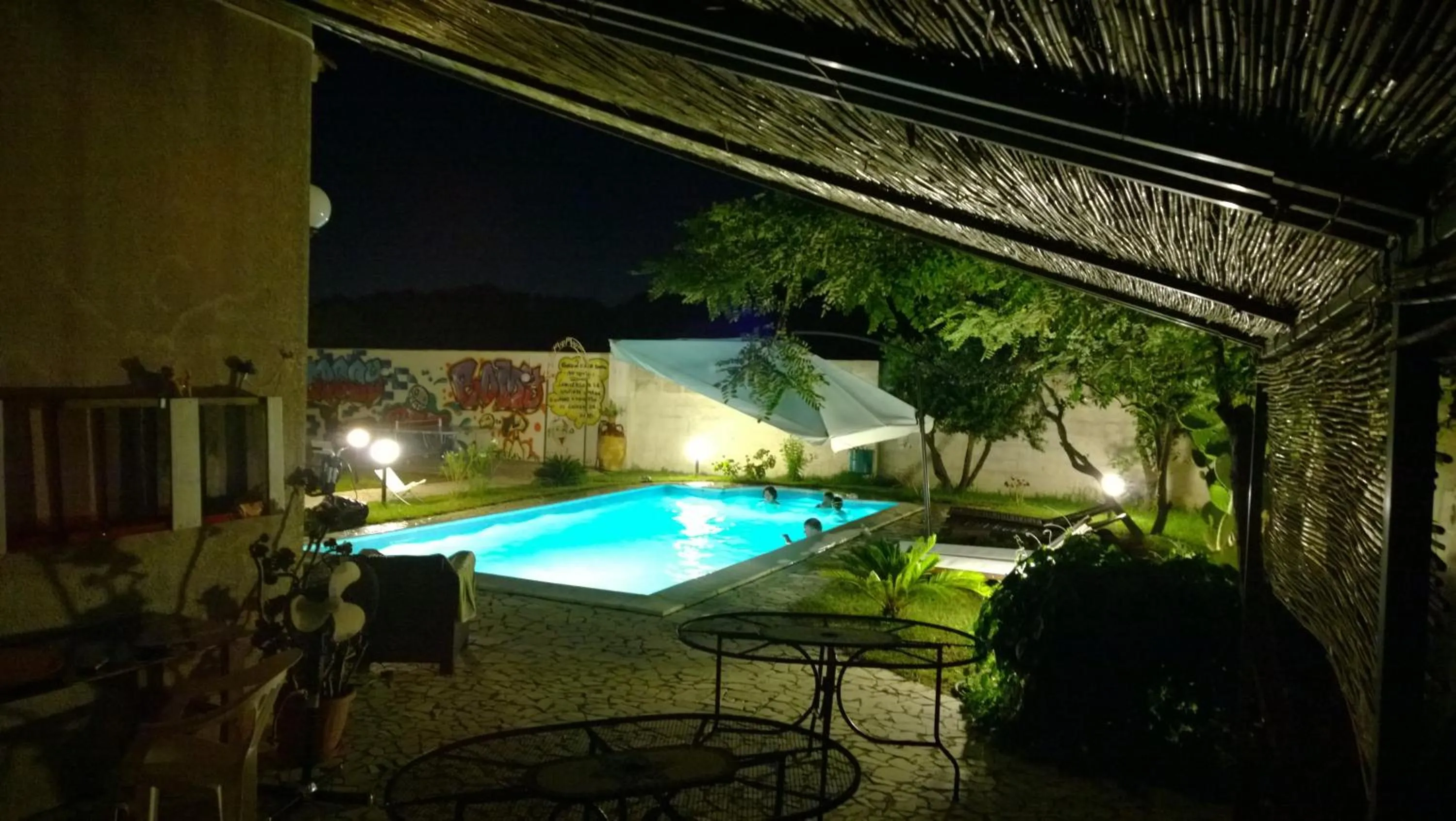 Patio in B&B Villa Romina