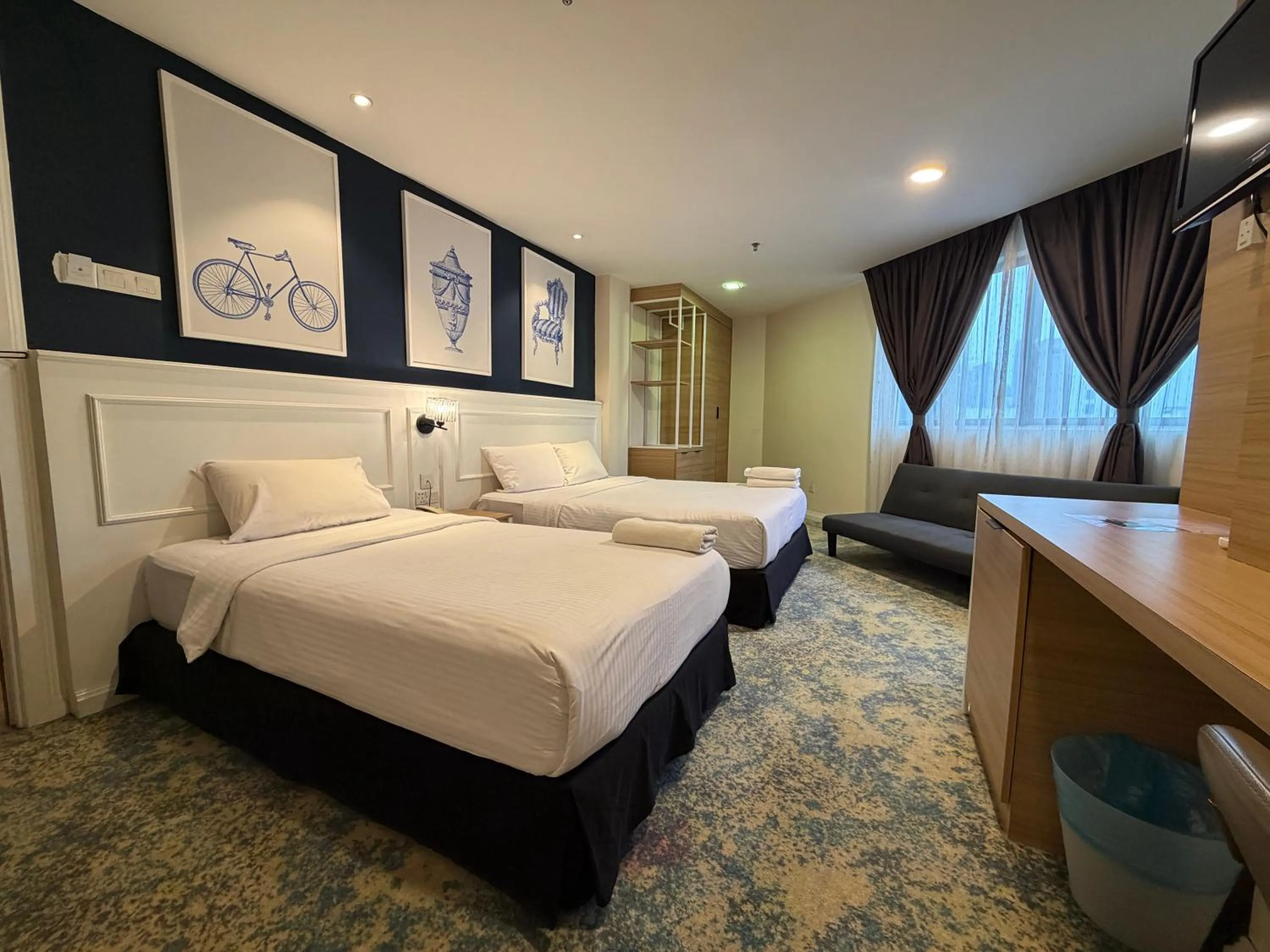 Bed in Asto Hotel Kuala Lumpur