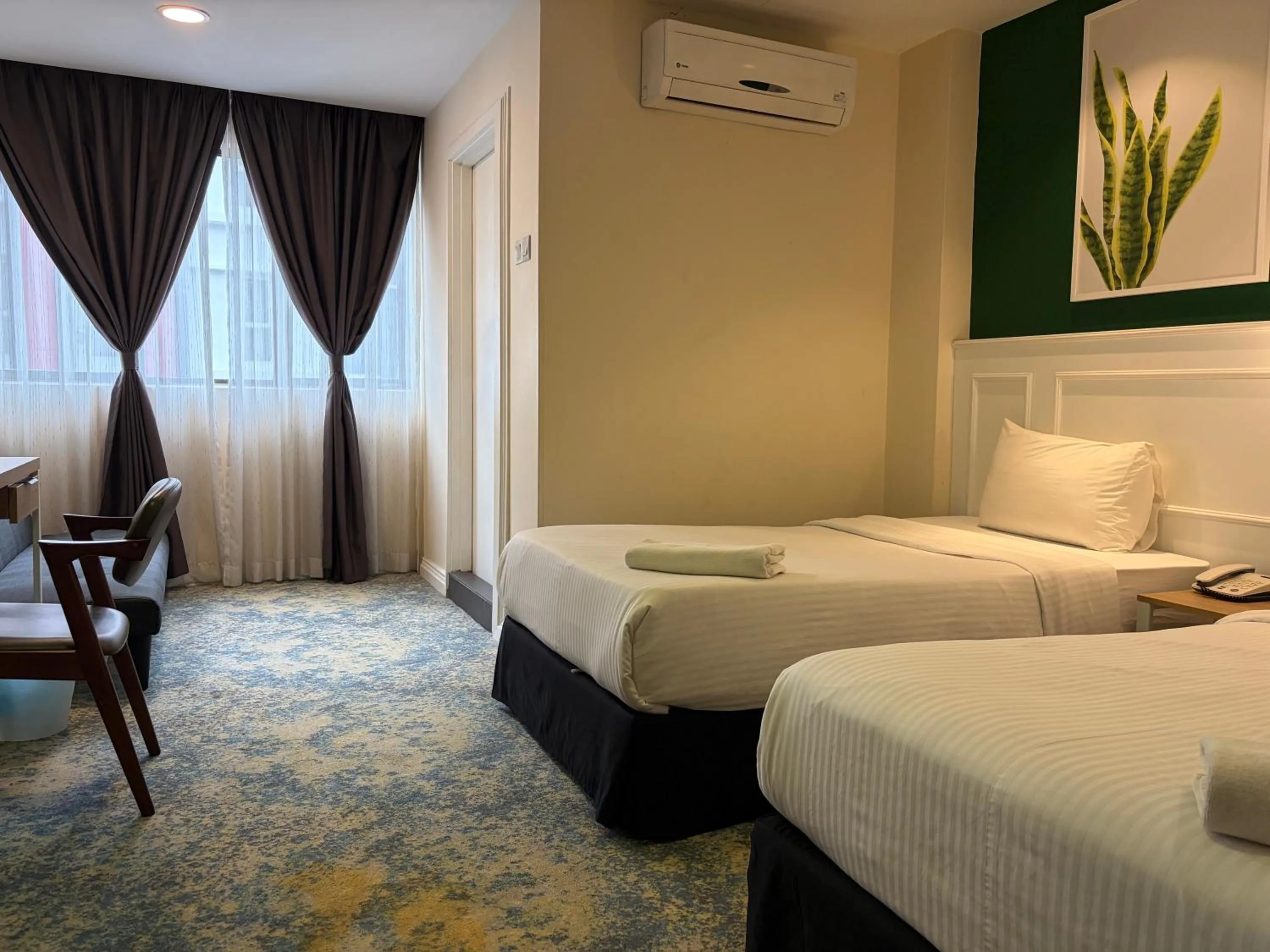 Bed in Asto Hotel Kuala Lumpur