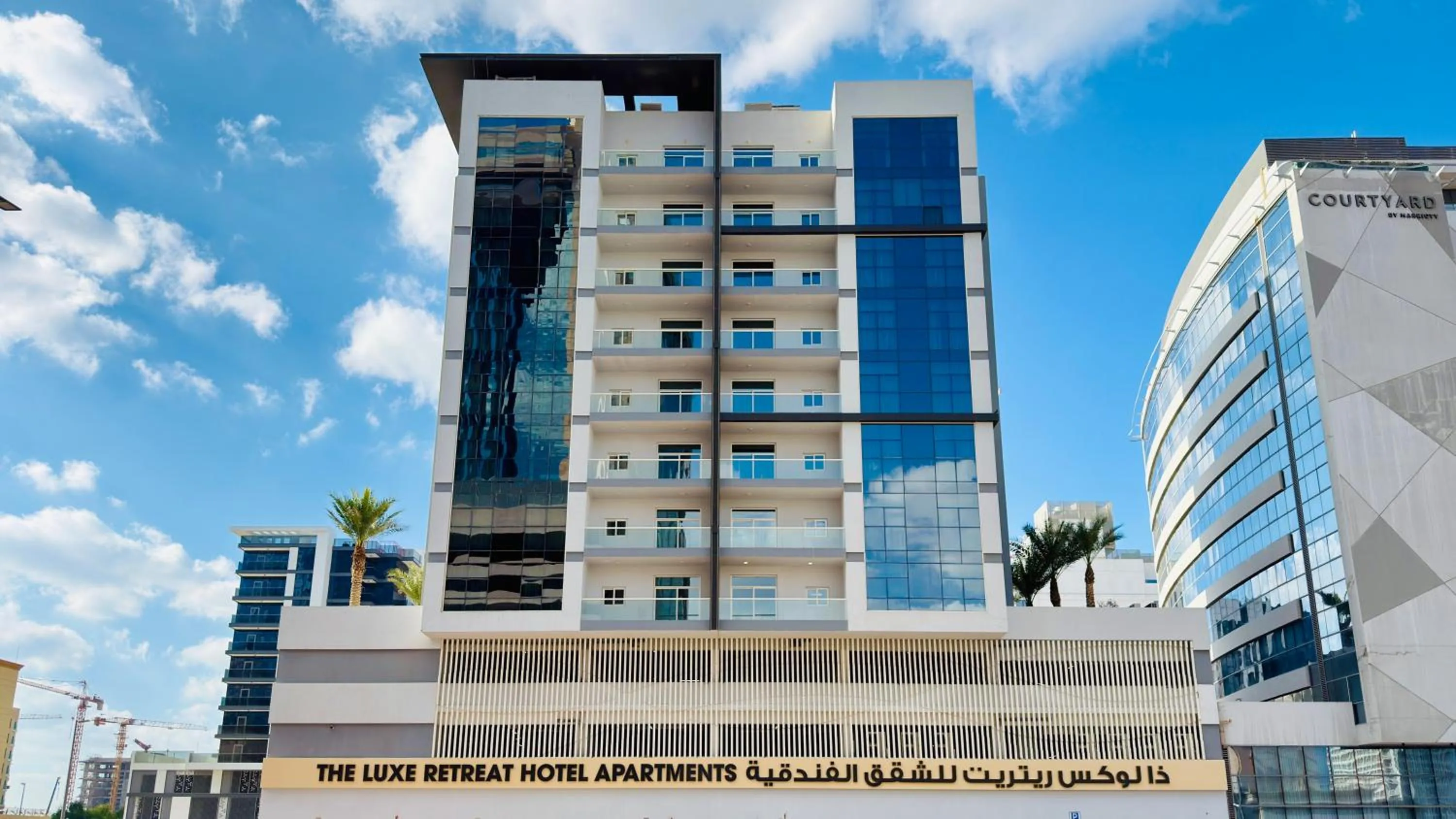 Property building in The Luxe Retreat Hotel Apartments