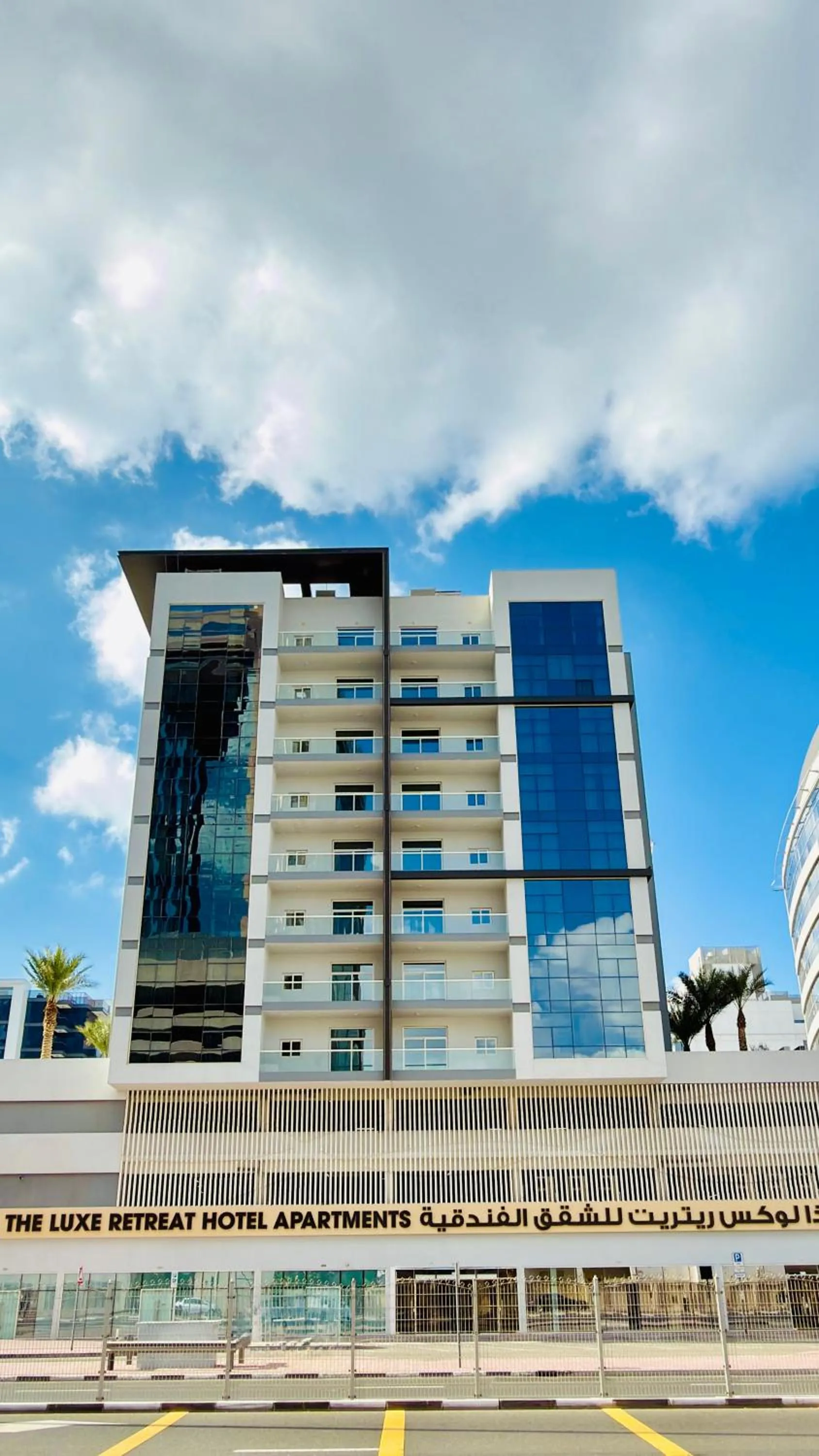 Property building in The Luxe Retreat Hotel Apartments