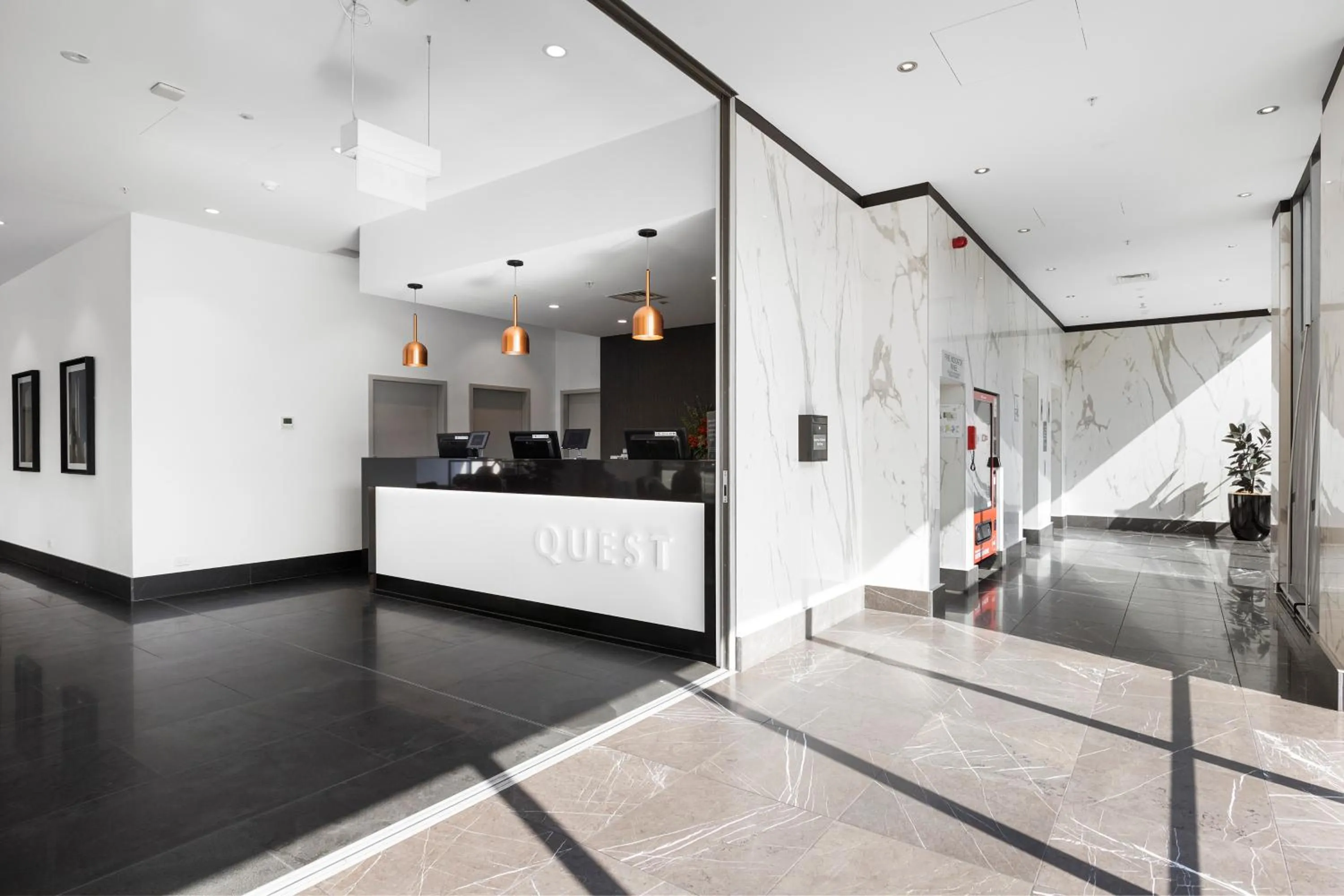 Lobby or reception in Quest Chatswood